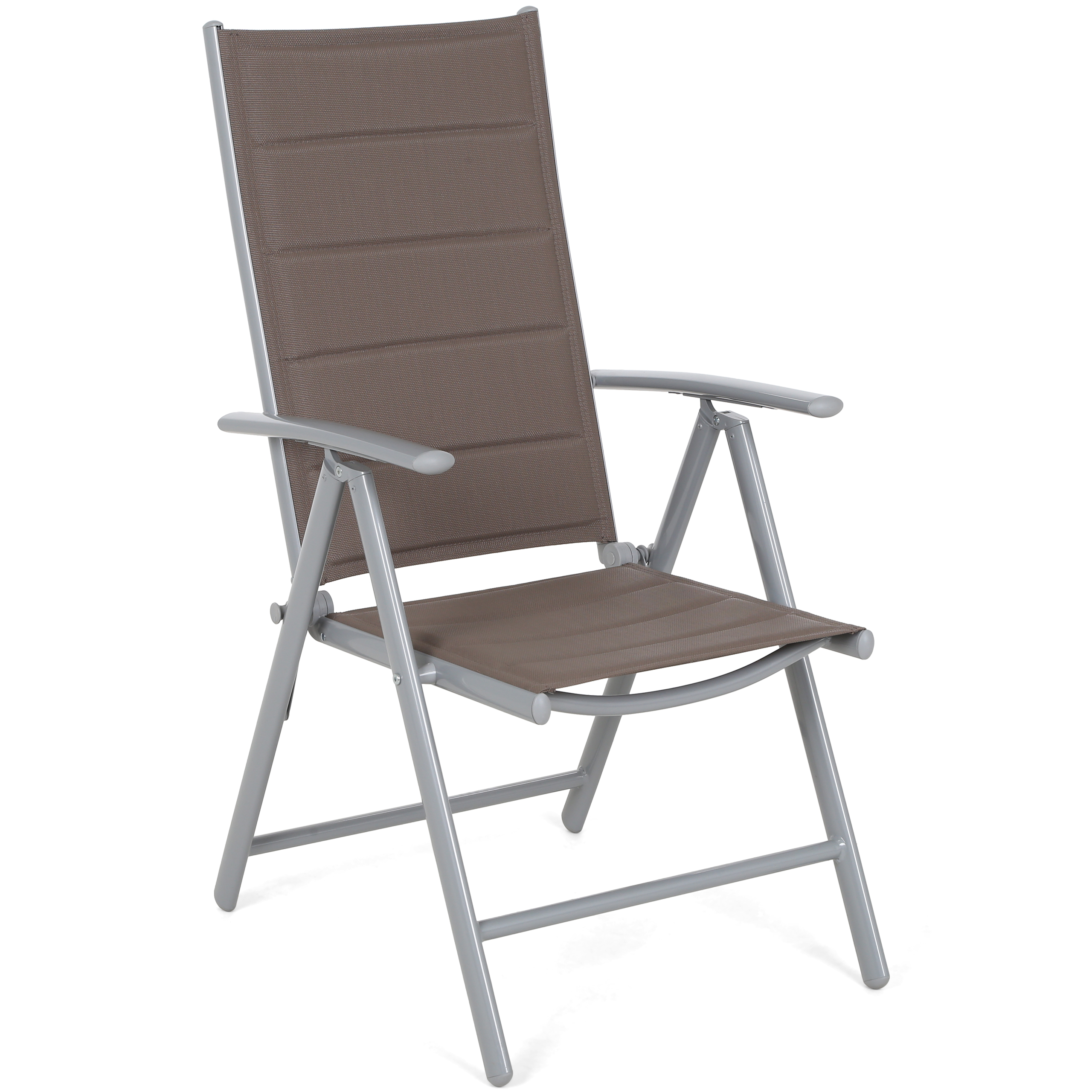 Krzesło ogrodowe aluminiowe Ibiza Silver / Taupe