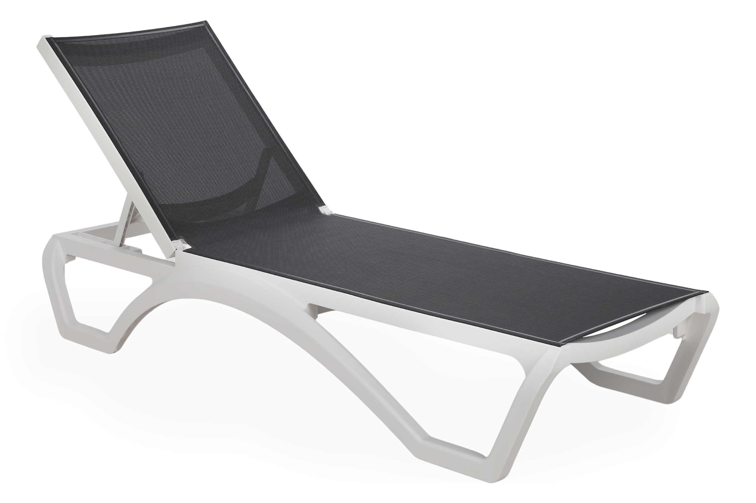 Leżak ogrodowy Monako White / Dark Grey