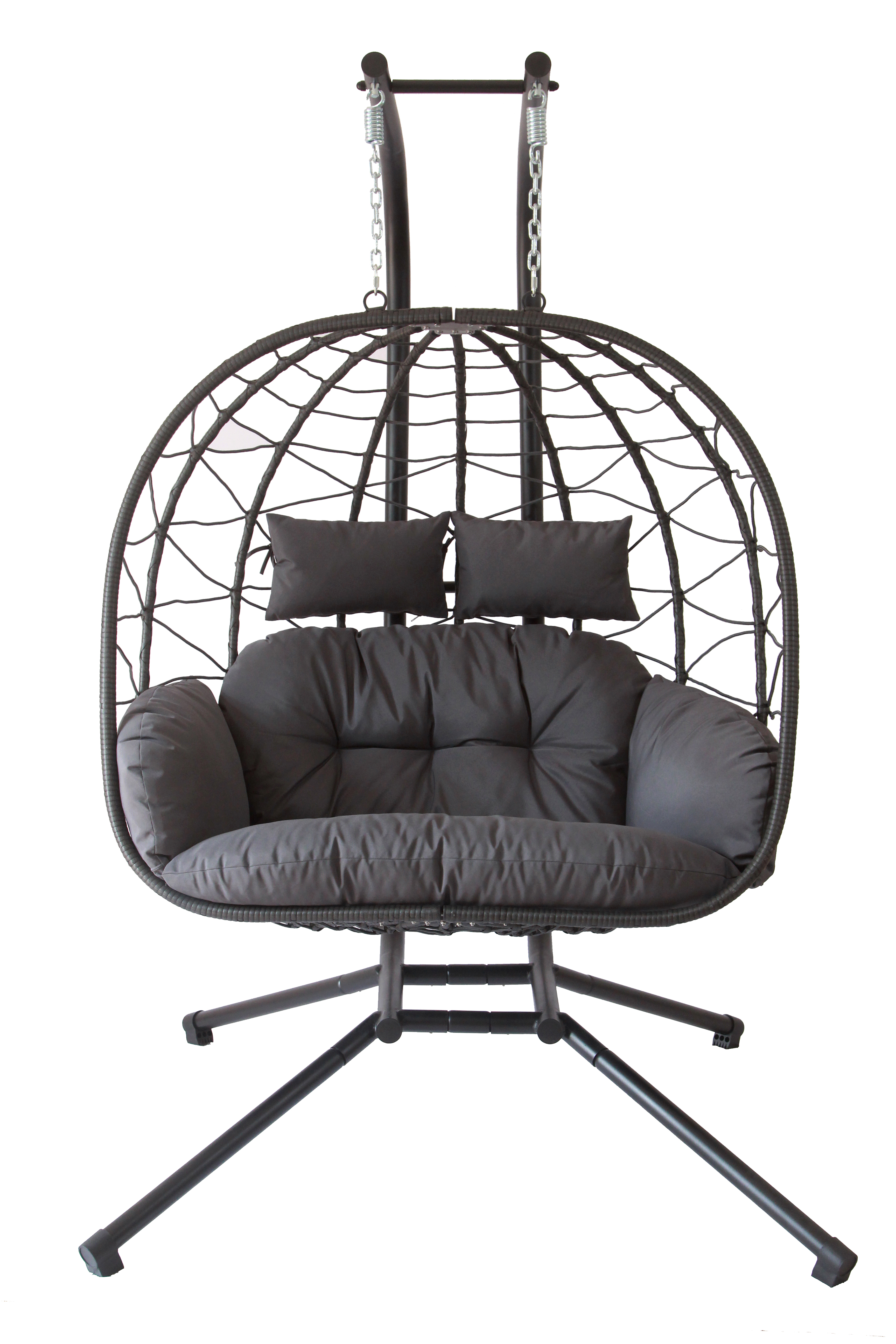 Fotel wiszący 2-osobowy Lugo Grey / Grey