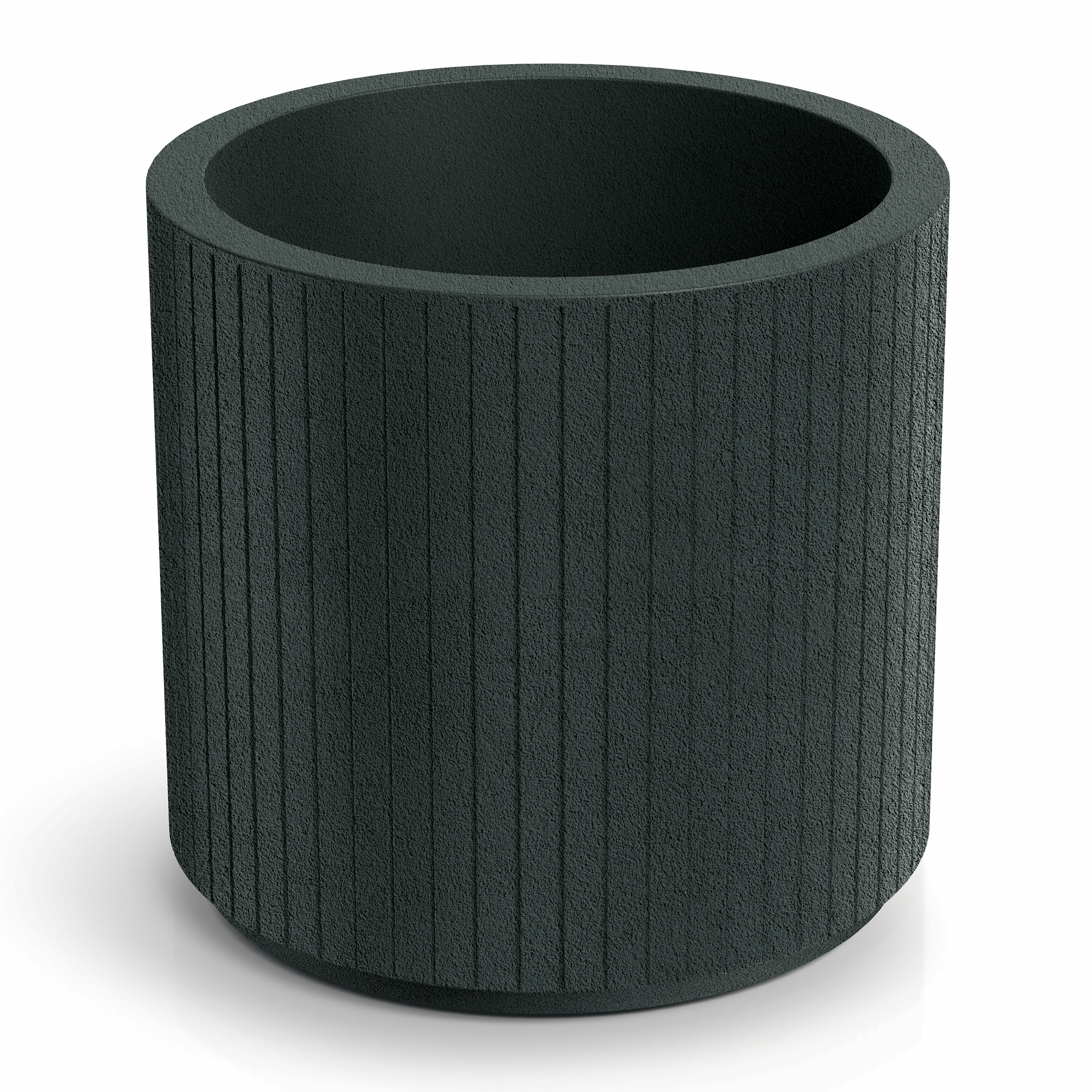 Donica ogrodowa Prosperplast Coro Round Charcoal 34 l