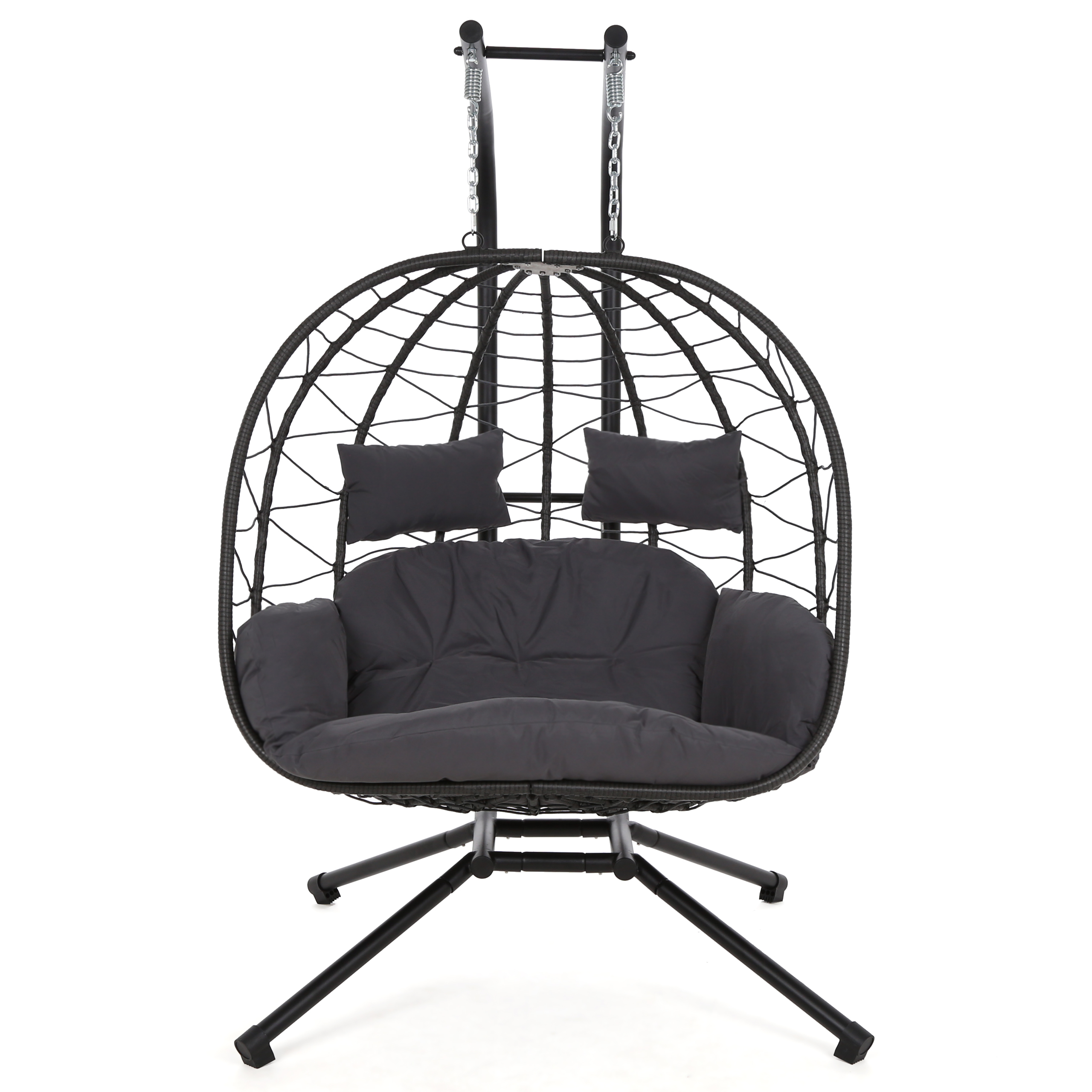 Fotel wiszący 2-osobowy Lugo Grey / Grey