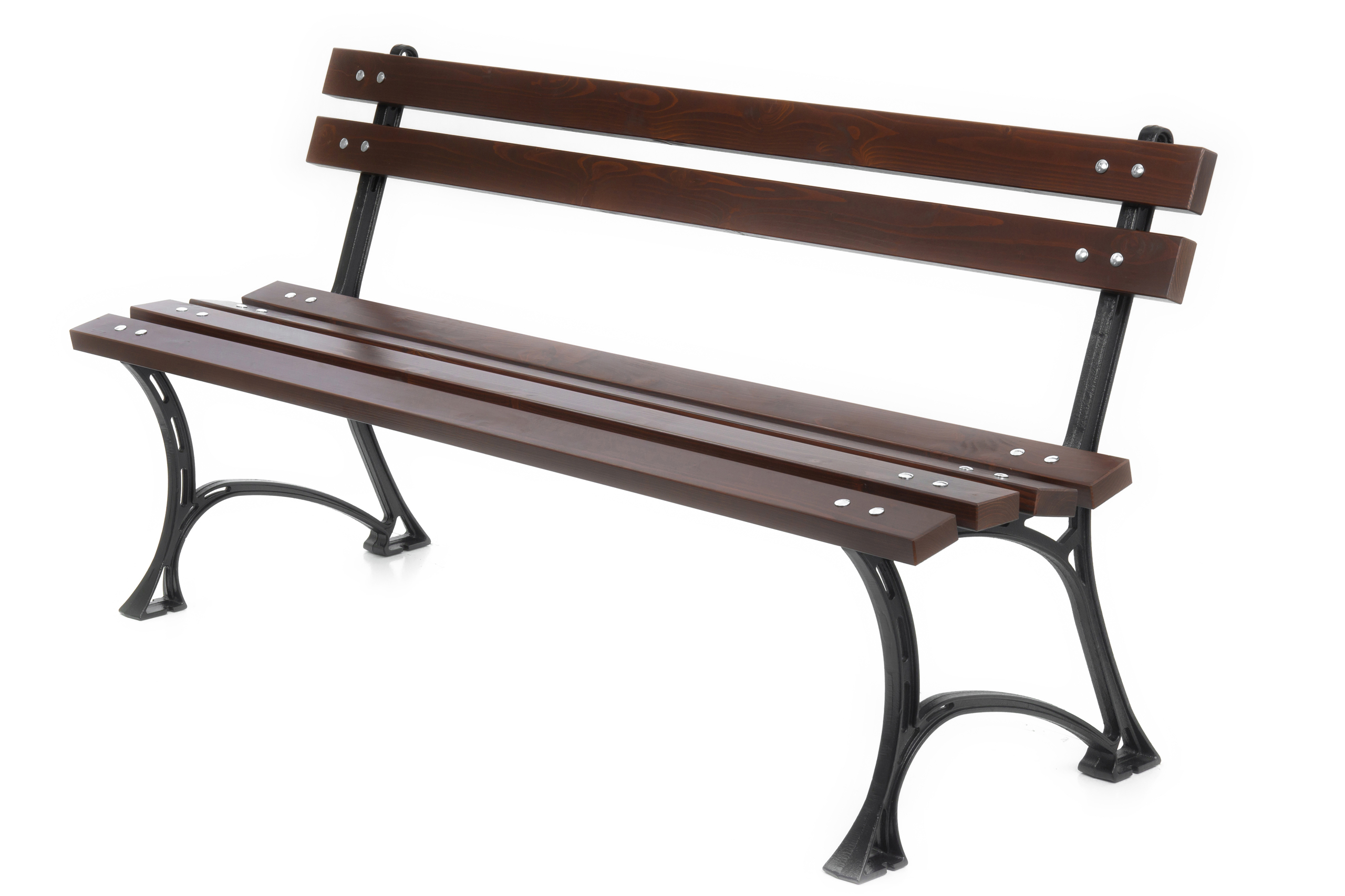 Ławka ogrodowa Baster żeliwna z oparciem 0119 150cm palisander 1 szt.