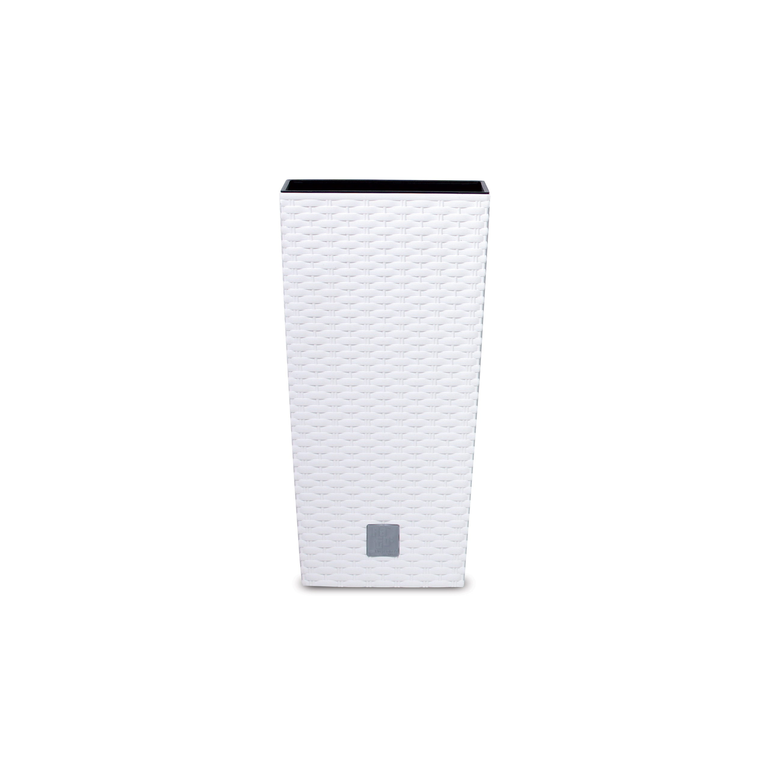 Doniczka Prosperplast Rato Square White 265 z wkładem 11 l