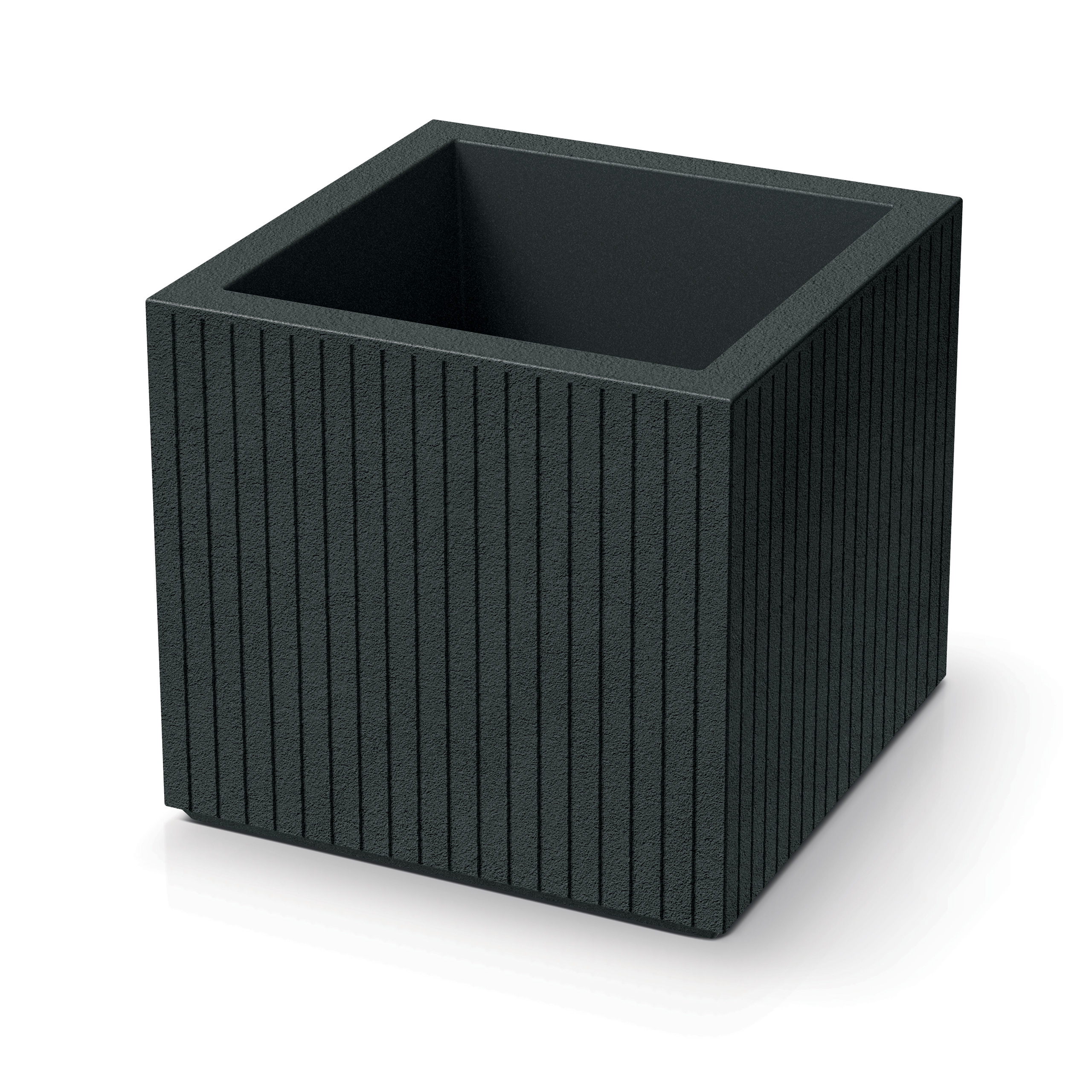 Donica ogrodowa Prosperplast Coro Square Charcoal 24 l