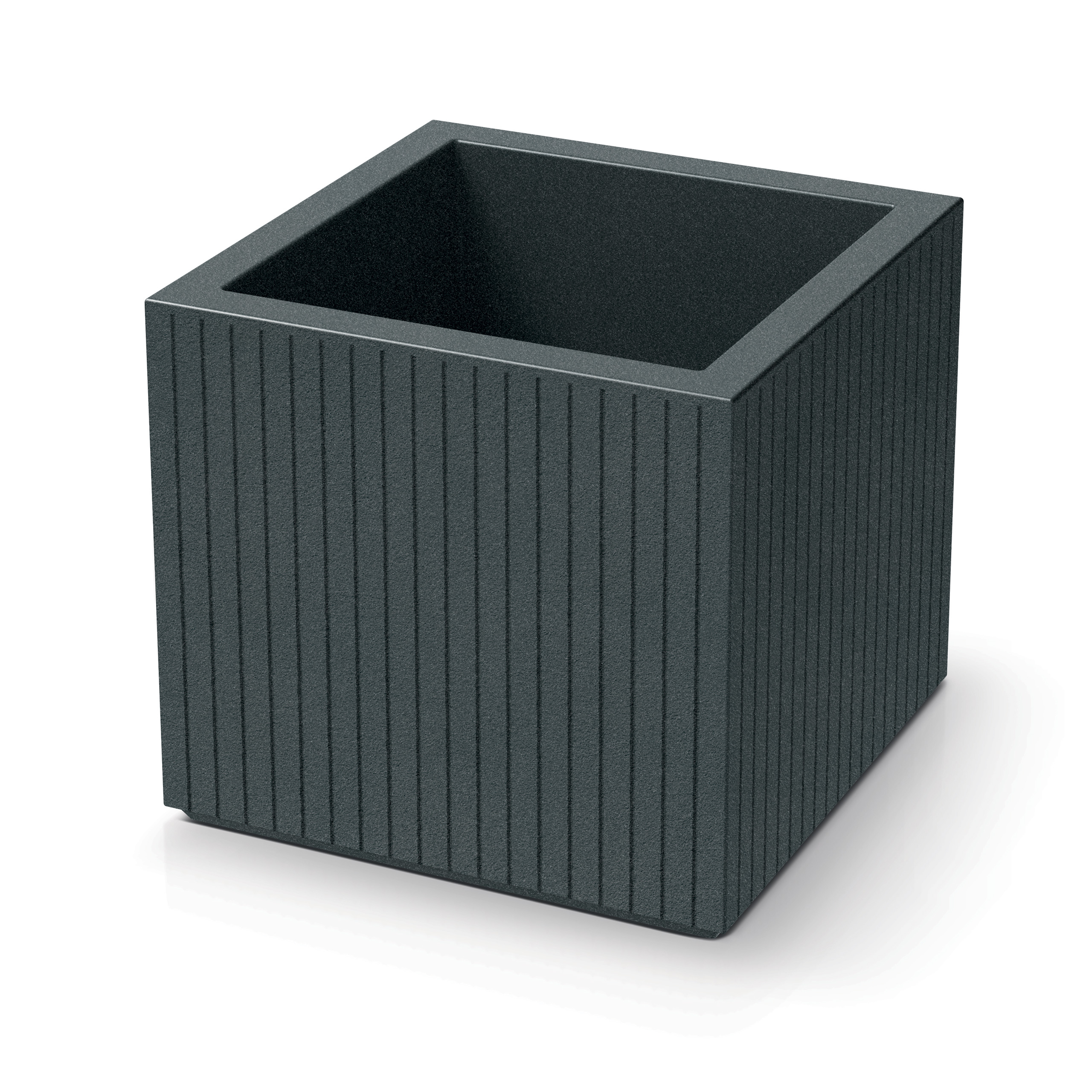 Donica ogrodowa Prosperplast Coro Square Graphite 24 l
