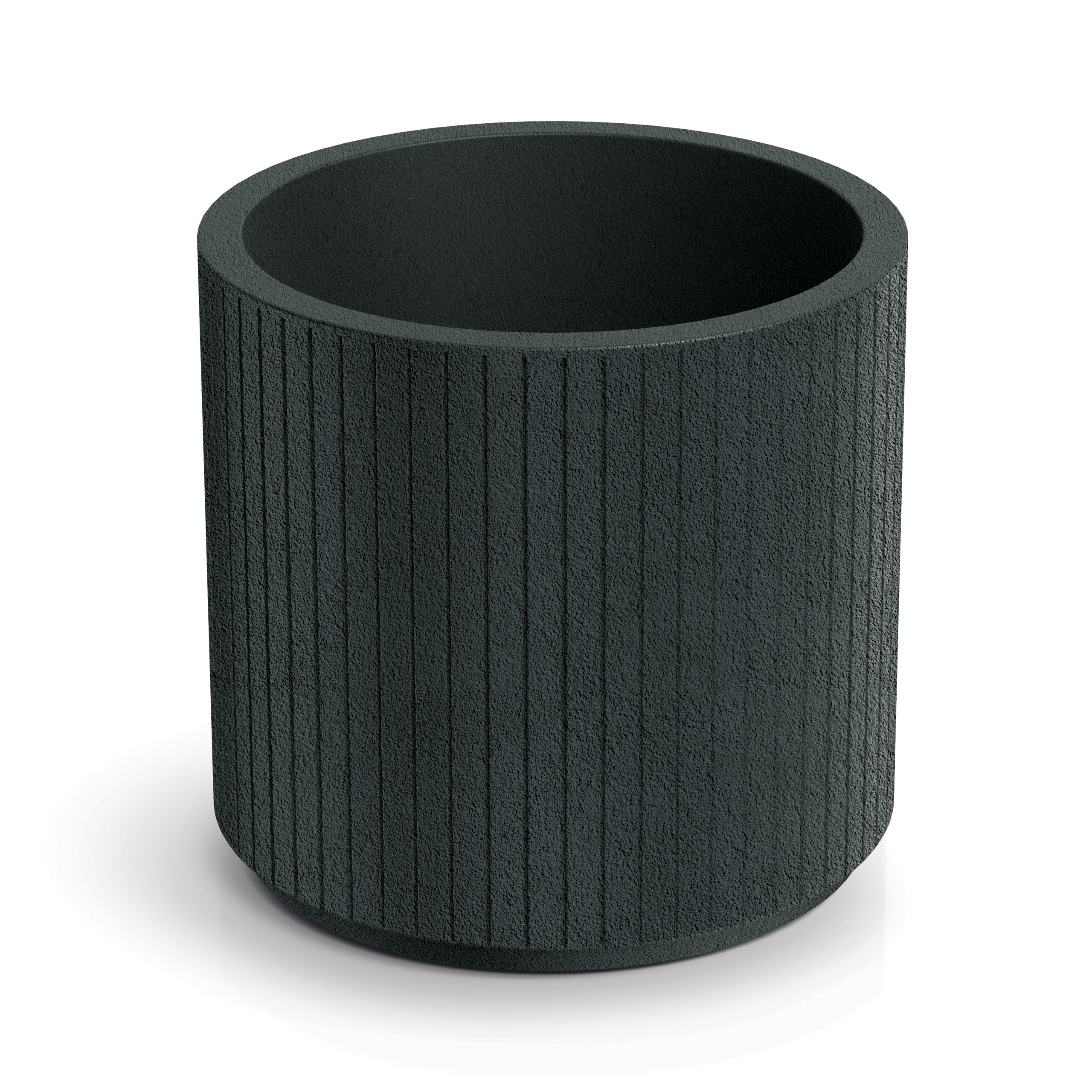 Donica ogrodowa Prosperplast Coro Round Charcoal 19 l