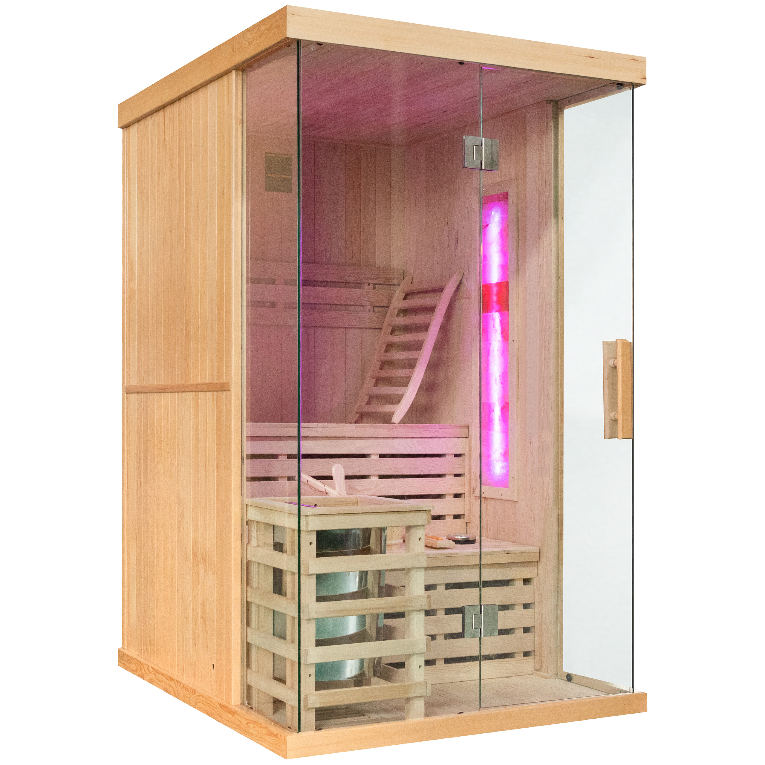 Sauna fińska EN2S Natural z panelami solnymi powystawowa