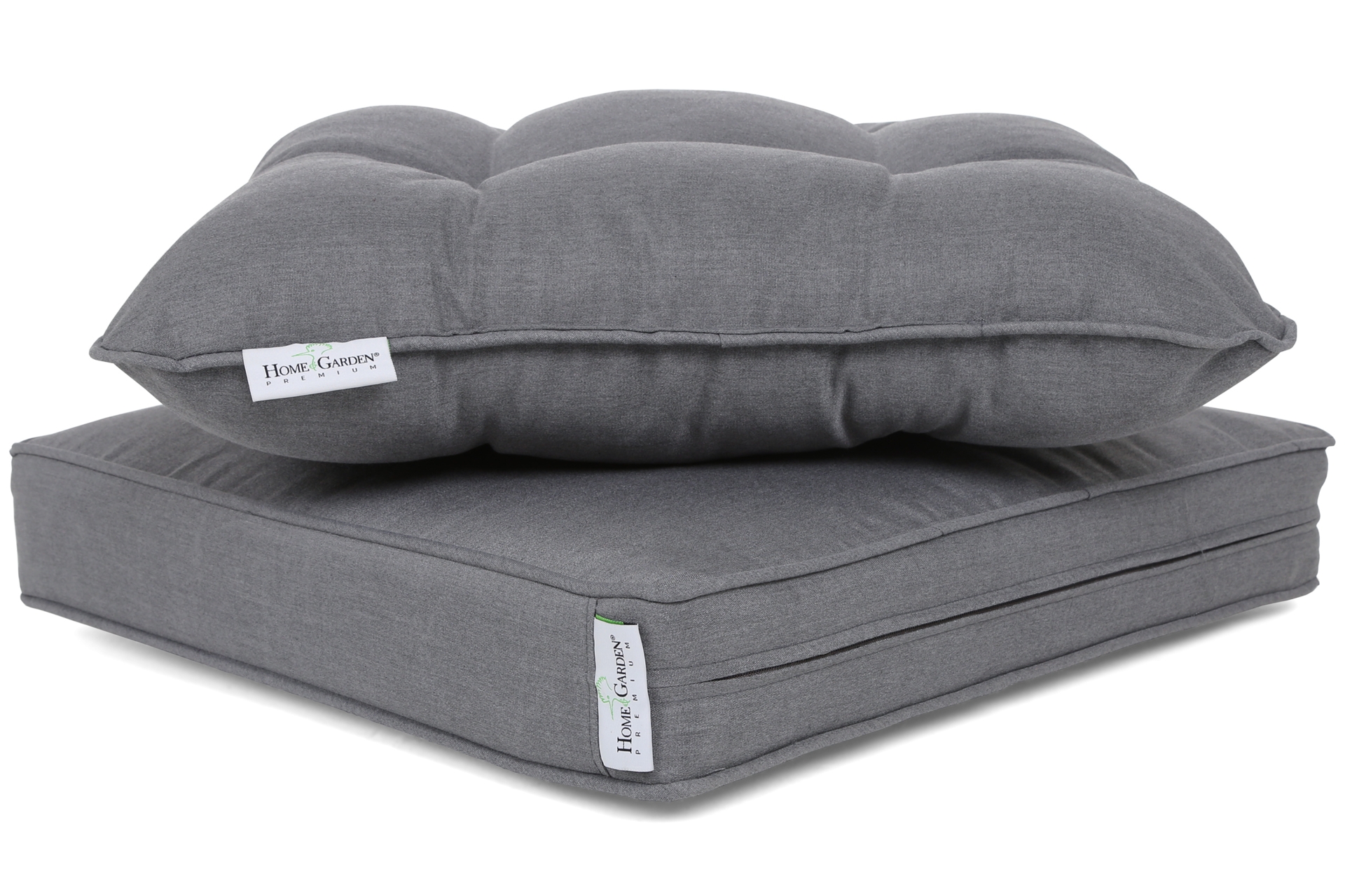 Narożny zestaw mebli ogrodowych prawy Alicante White / Grey