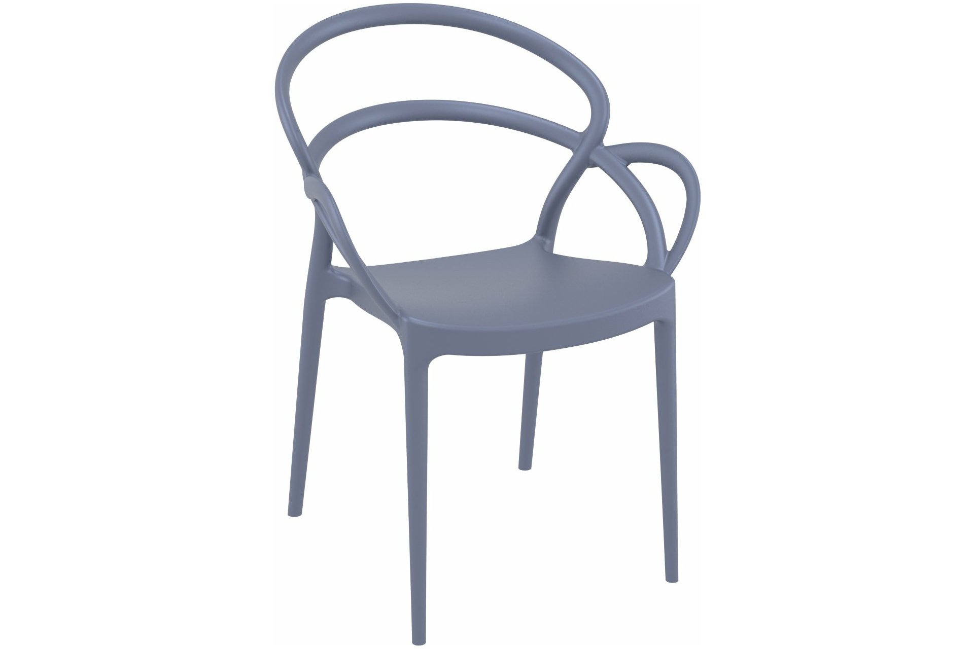 Meble ogrodowe Siesta Mila Sky 70 cm Dark Grey 2+1