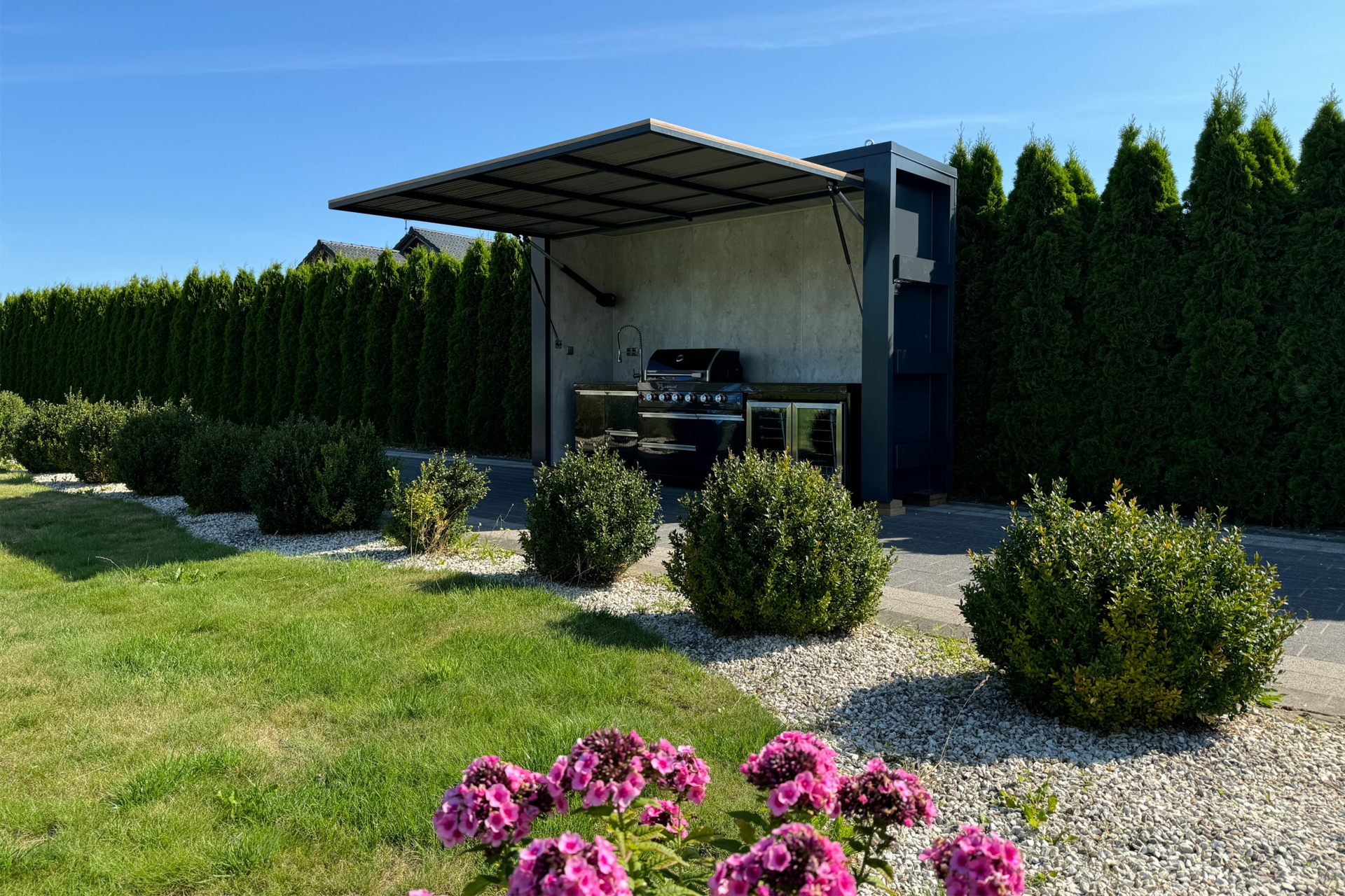 Kuchnia ogrodowa zamykana Island Dibond