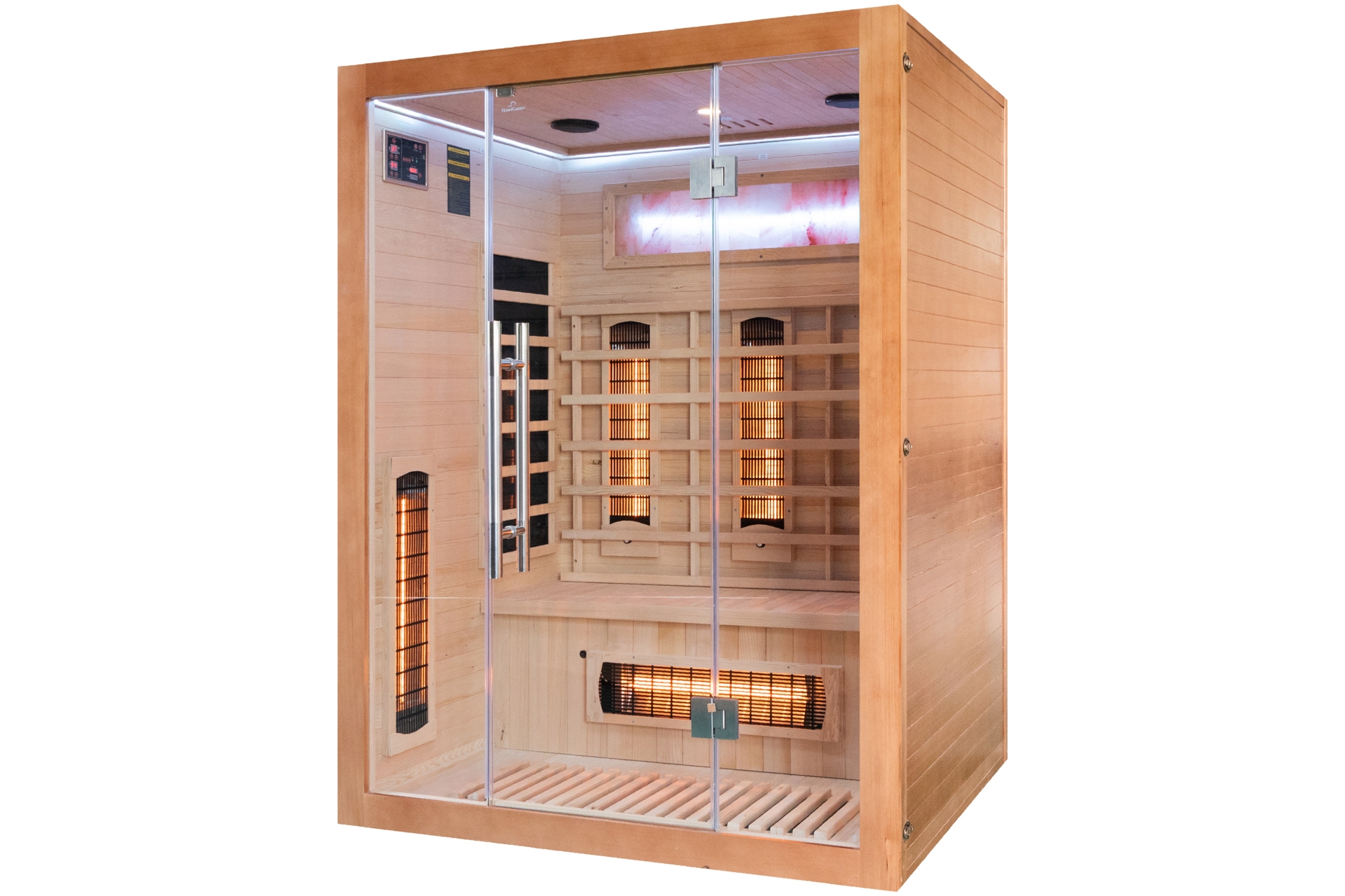 Sauna infrared Nordum Solea 3-osobowa WiFi brązowa