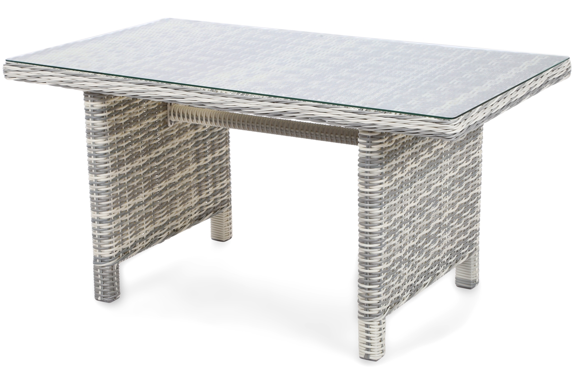 Narożnik technorattanowy lewy Alicante Light Grey / Grey Melange
