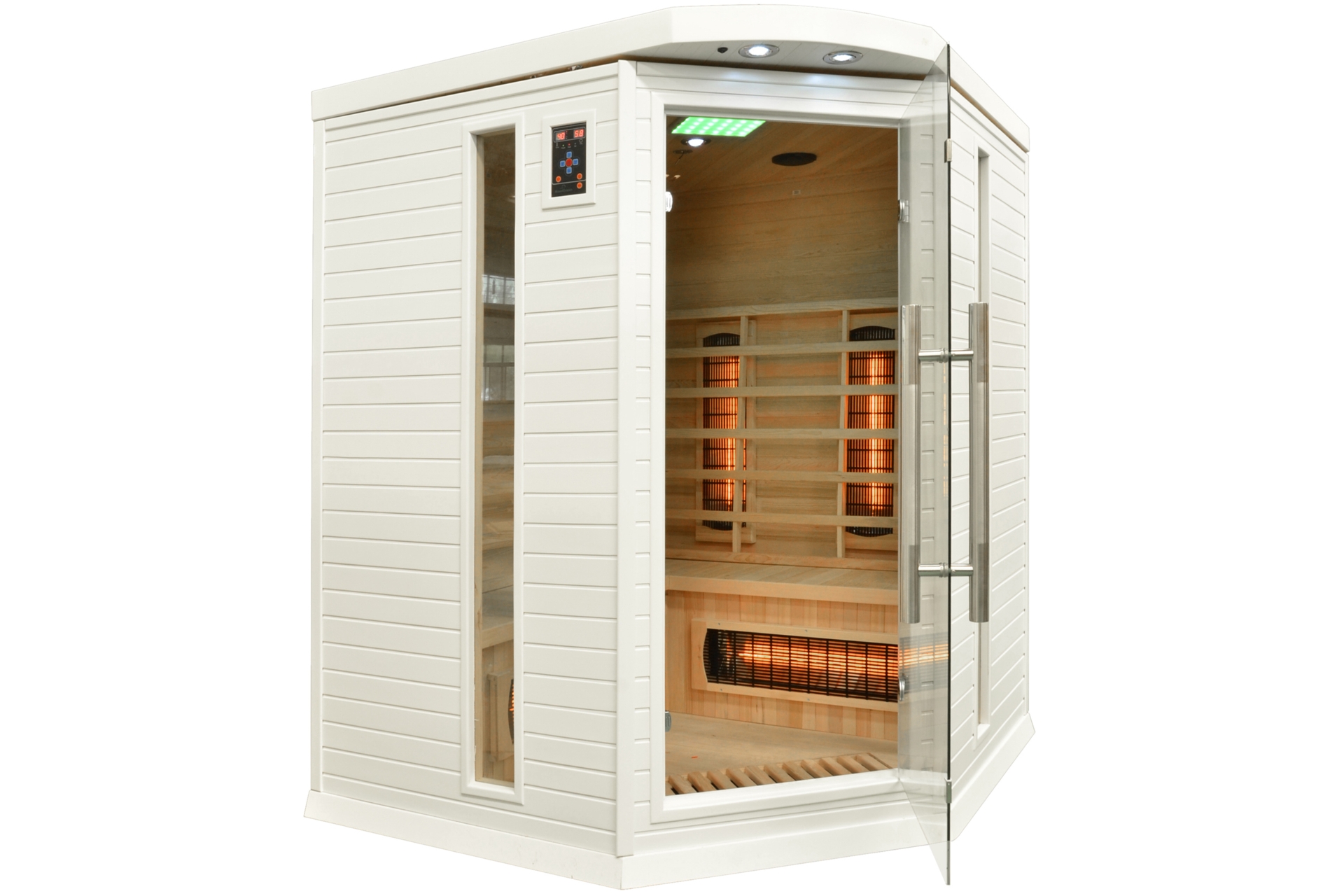 Sauna infrared narożna DH3C White z koloroterapią