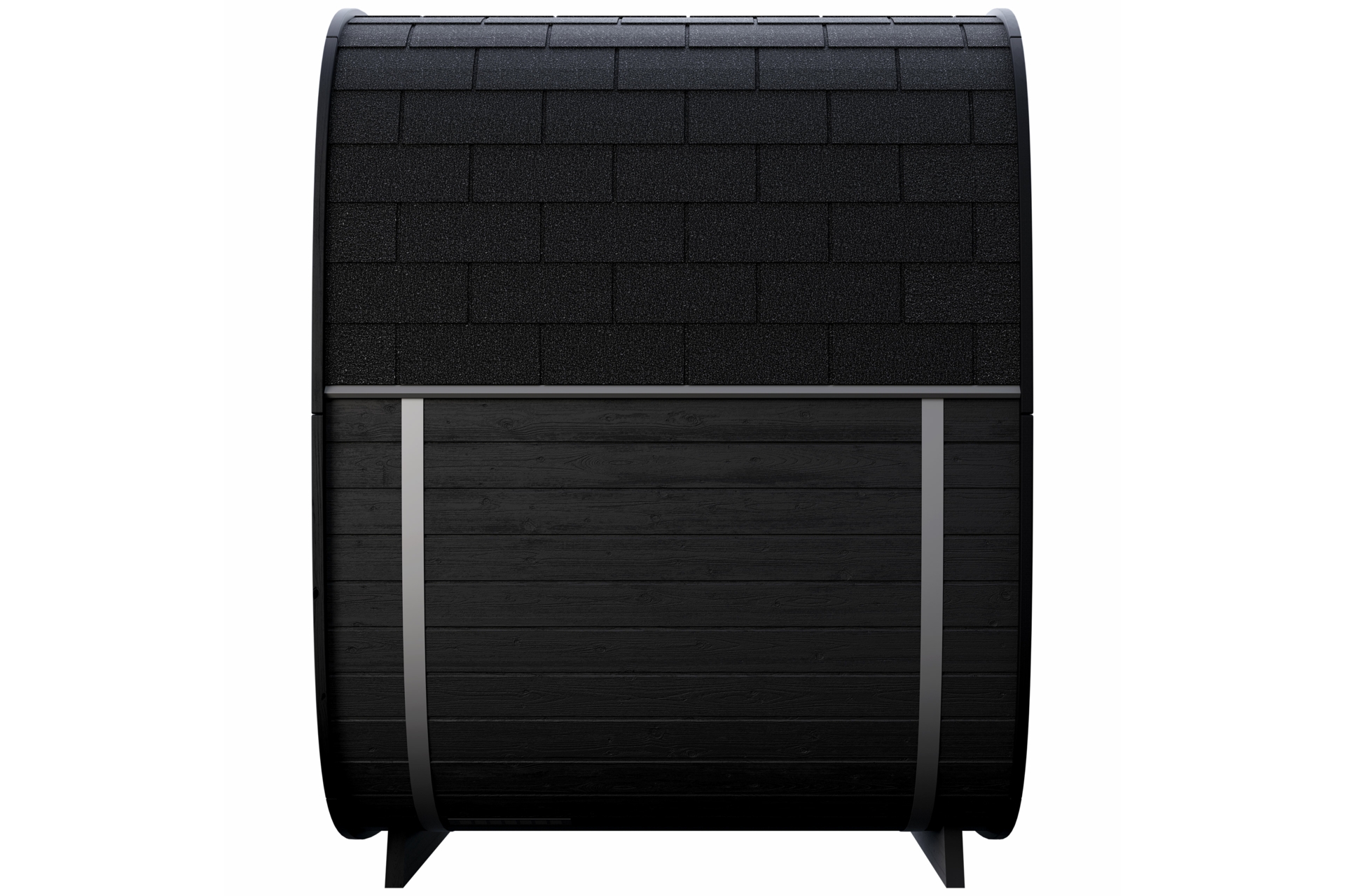 Sauna fińska zewnętrzna Leil® Saunas Black Cube Premium 4-osobowa