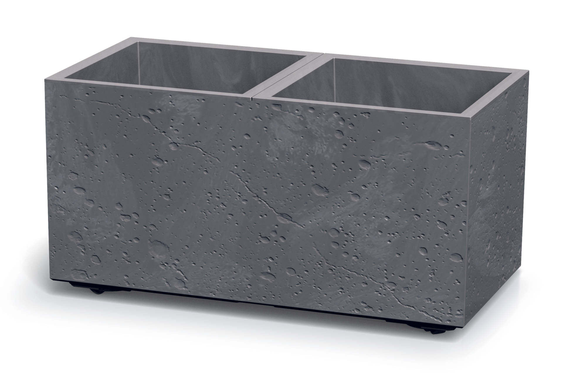 Donica ogrodowa Prosperplast Sierra Case Beton Effect Marengo 26 l