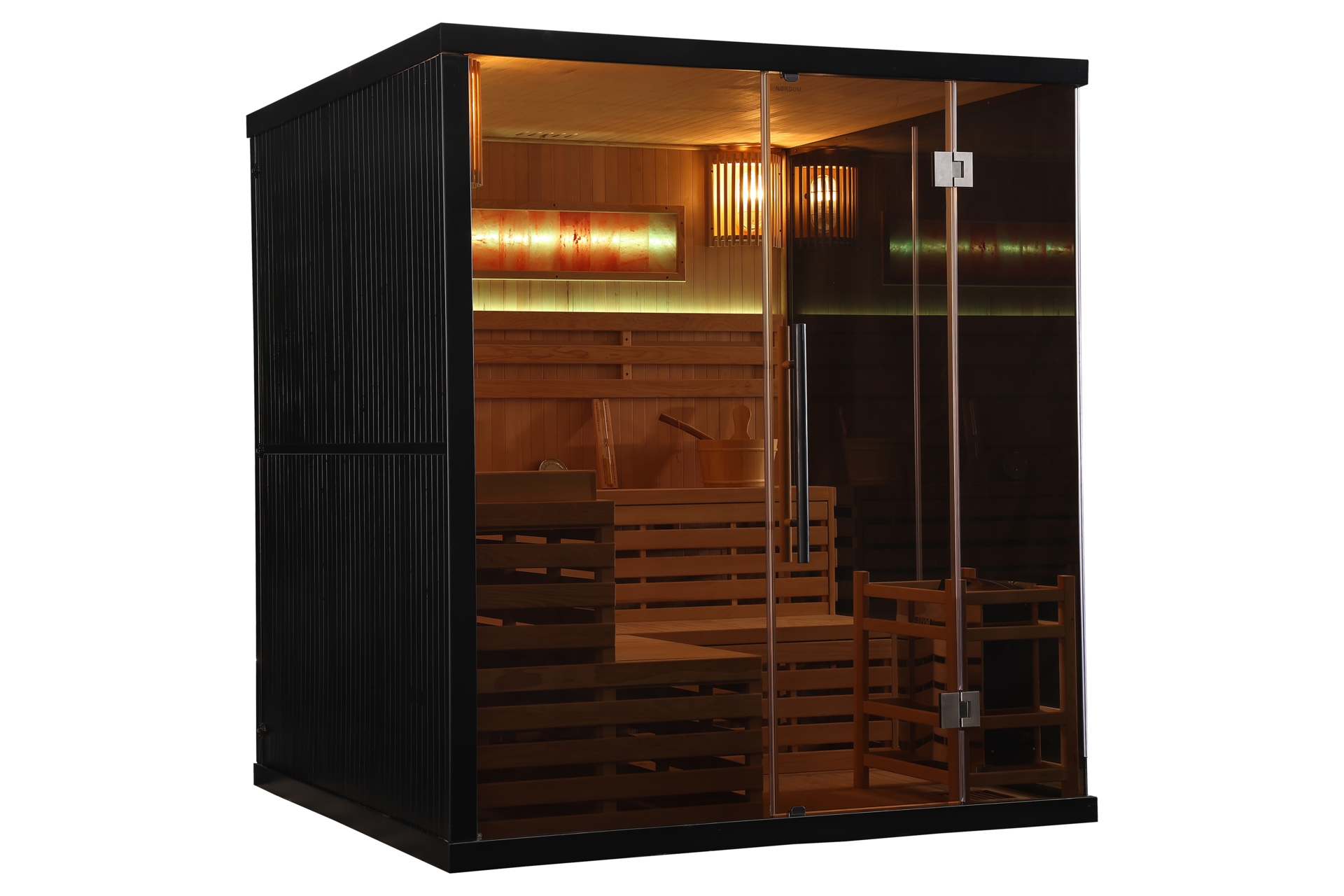 Sauna fińska Nordum Solea Edge 5-osobowa czarna