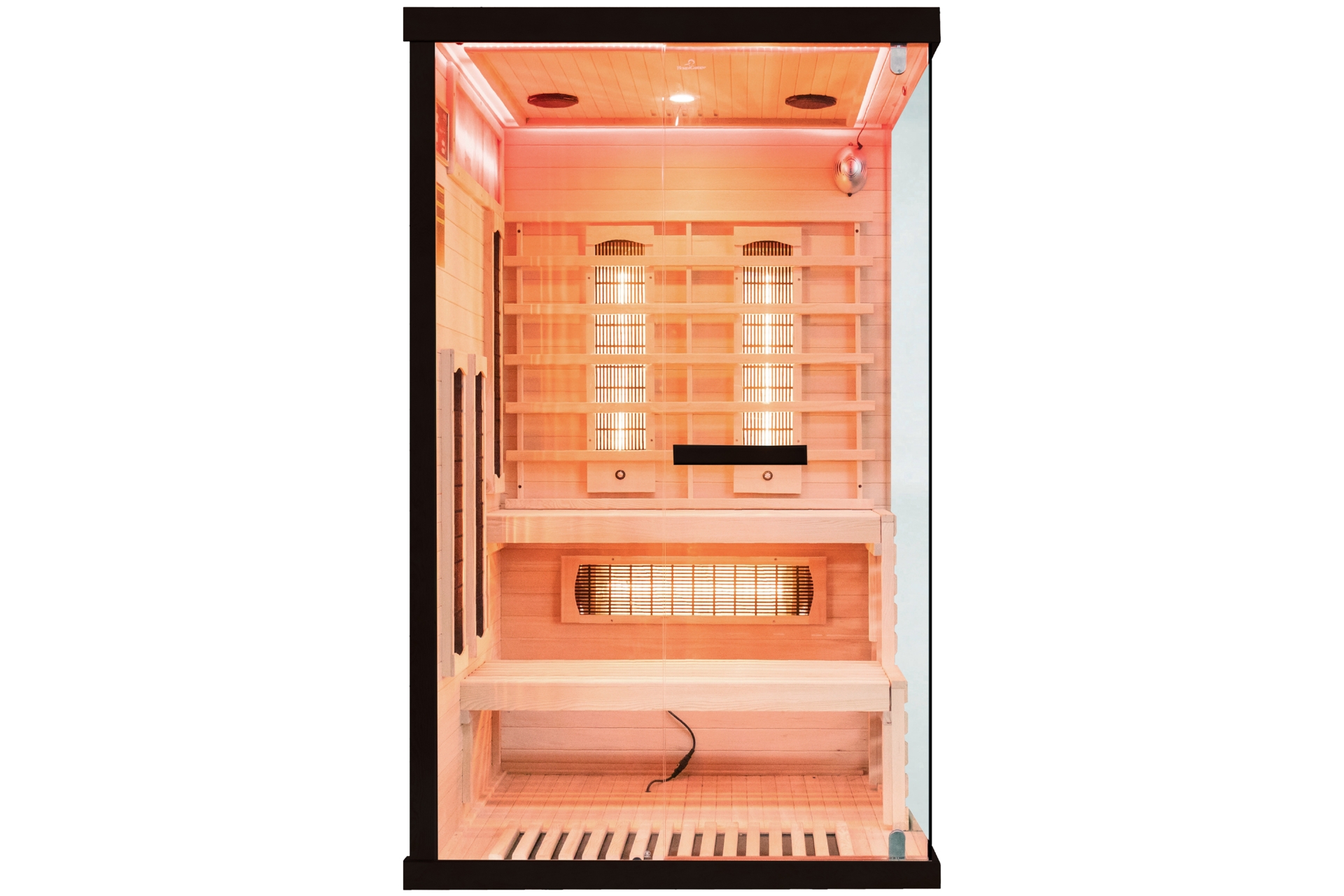 Sauna infrared narożna EP2CR Black z koloroterapią