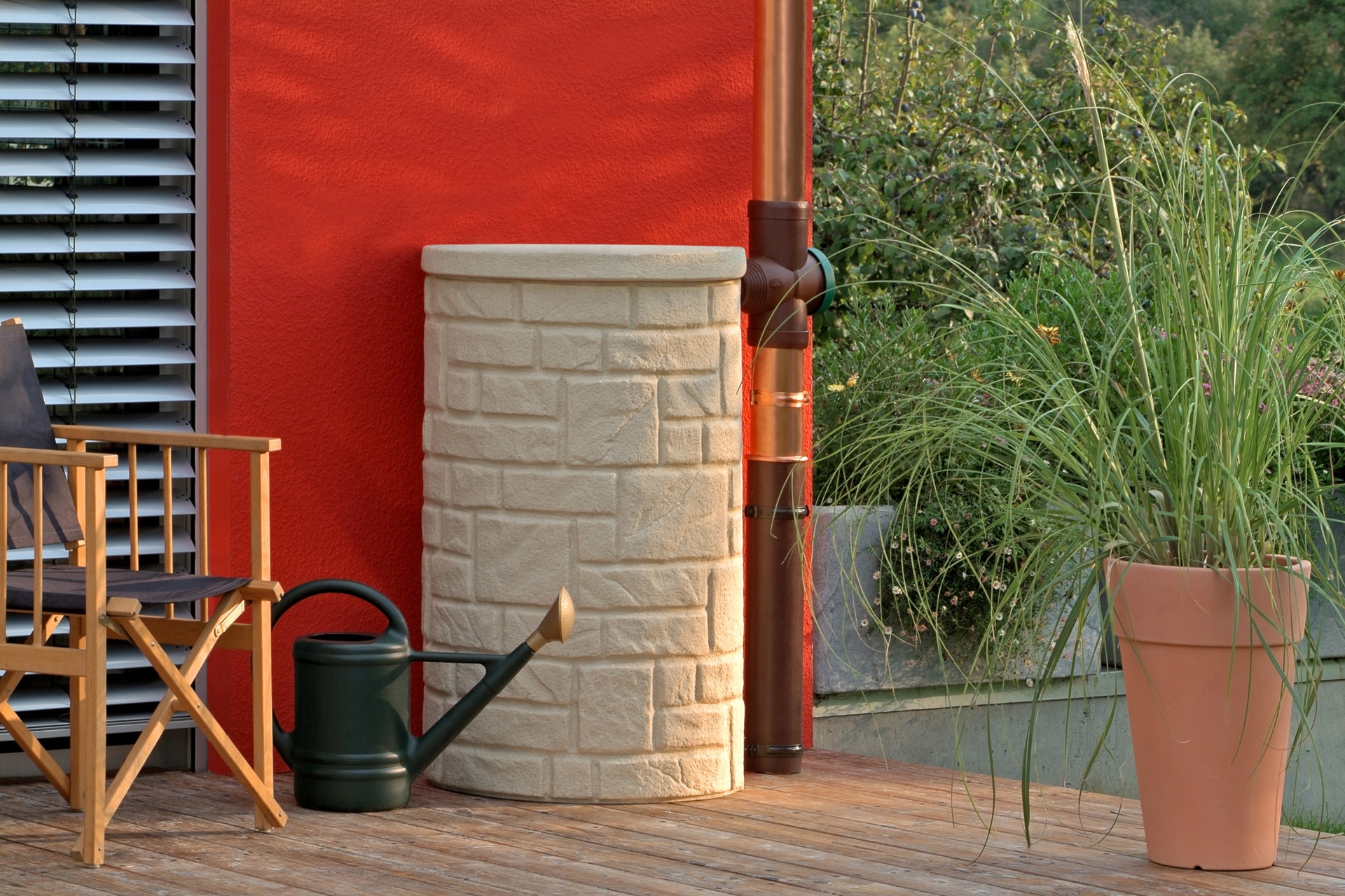 Zbiornik na deszczówkę MPI Arcado 230 l piaskowy