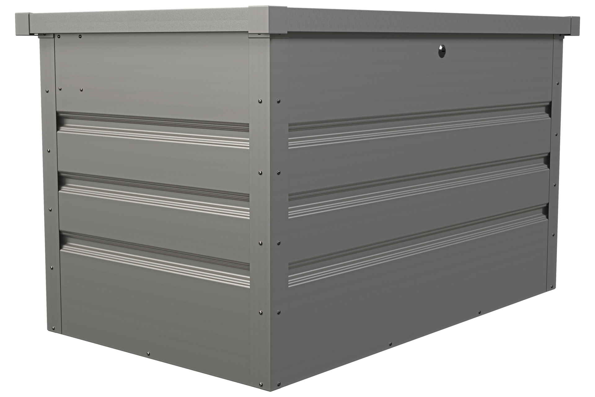 Skrzynia na balkon Goteborg Mini Silver Grey