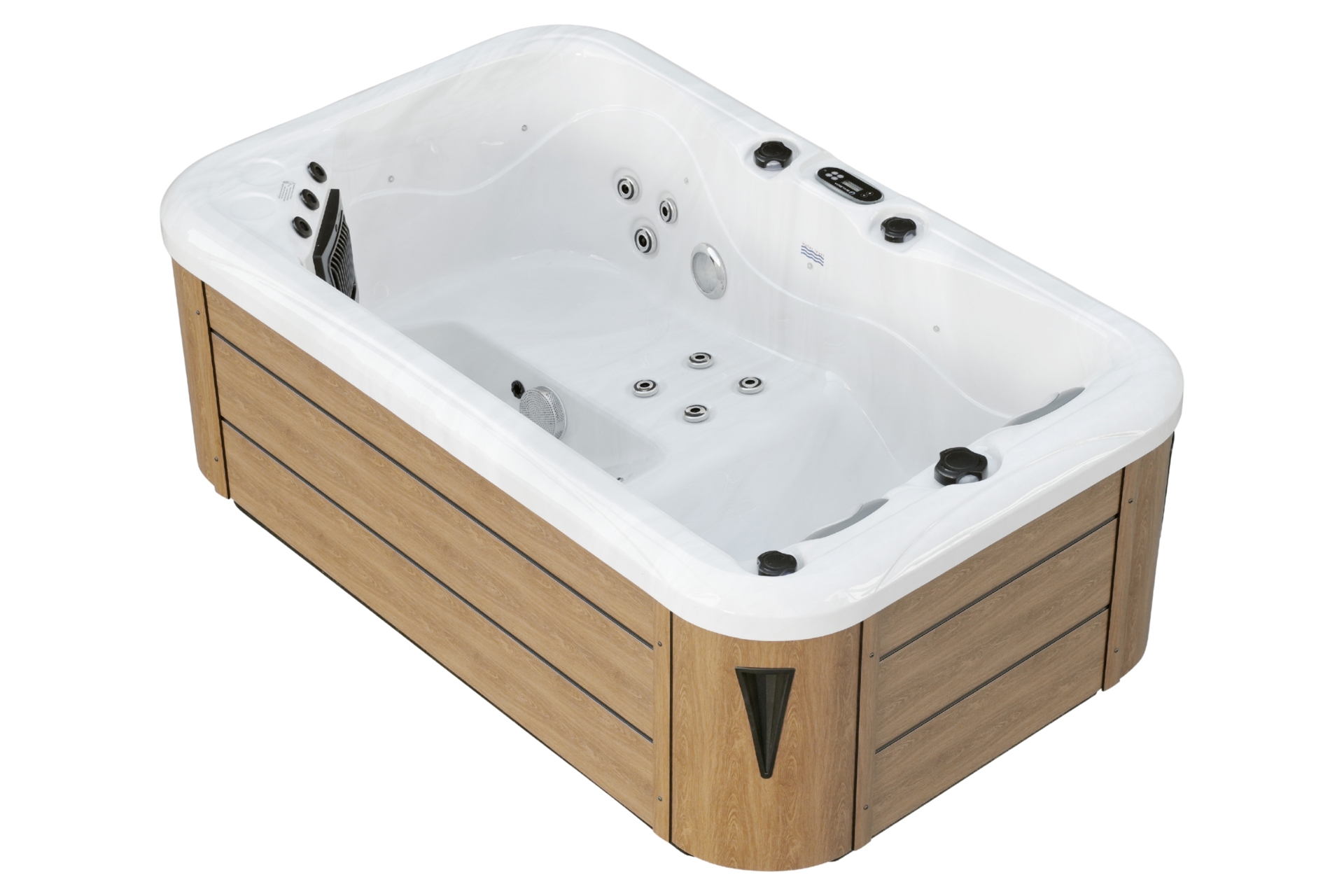 Wanna ogrodowa z hydromasażem Aquess Zenya 1201 3-osobowa Brown