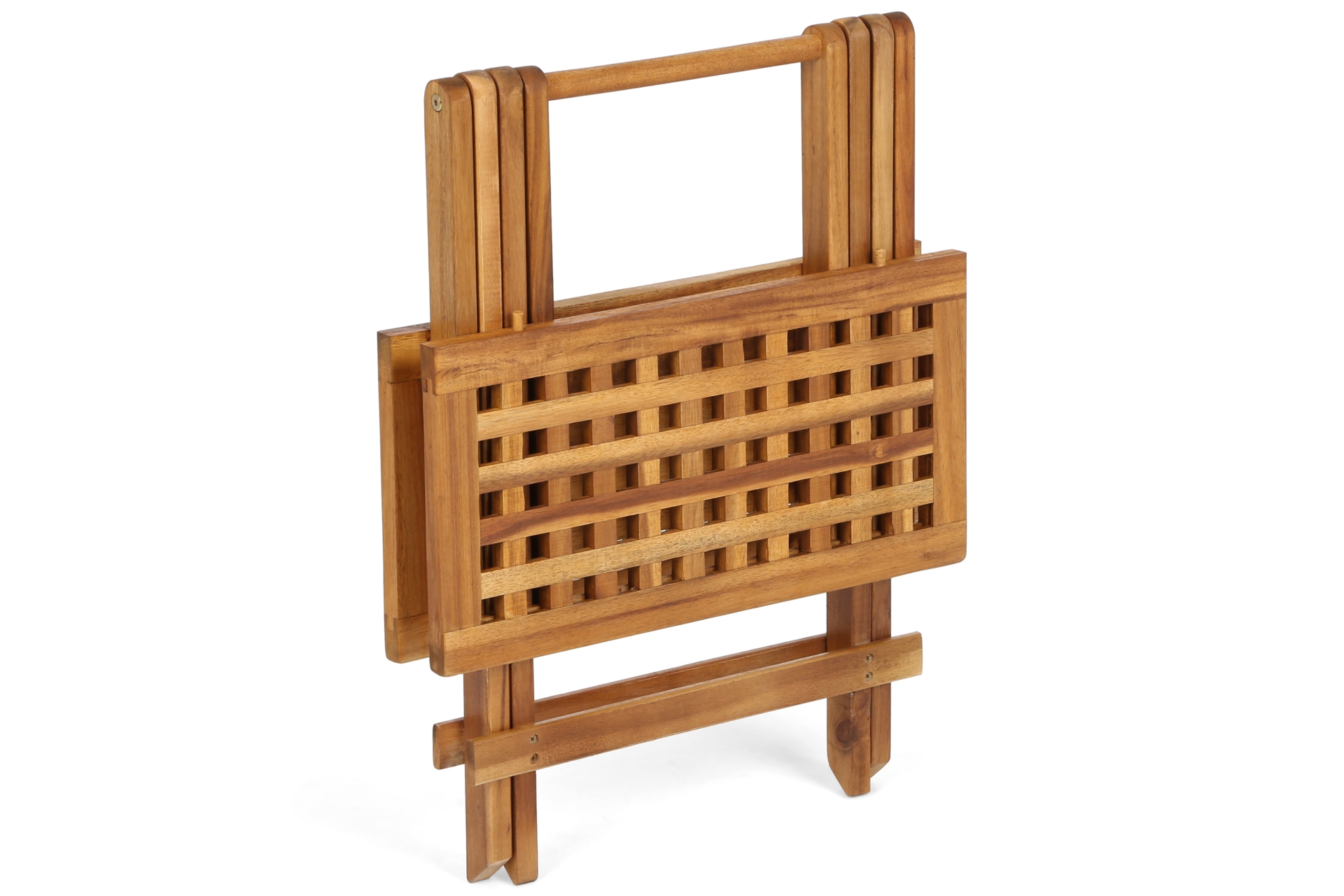 Stół ogrodowy drewniany Akacja Square Cross 50 cm