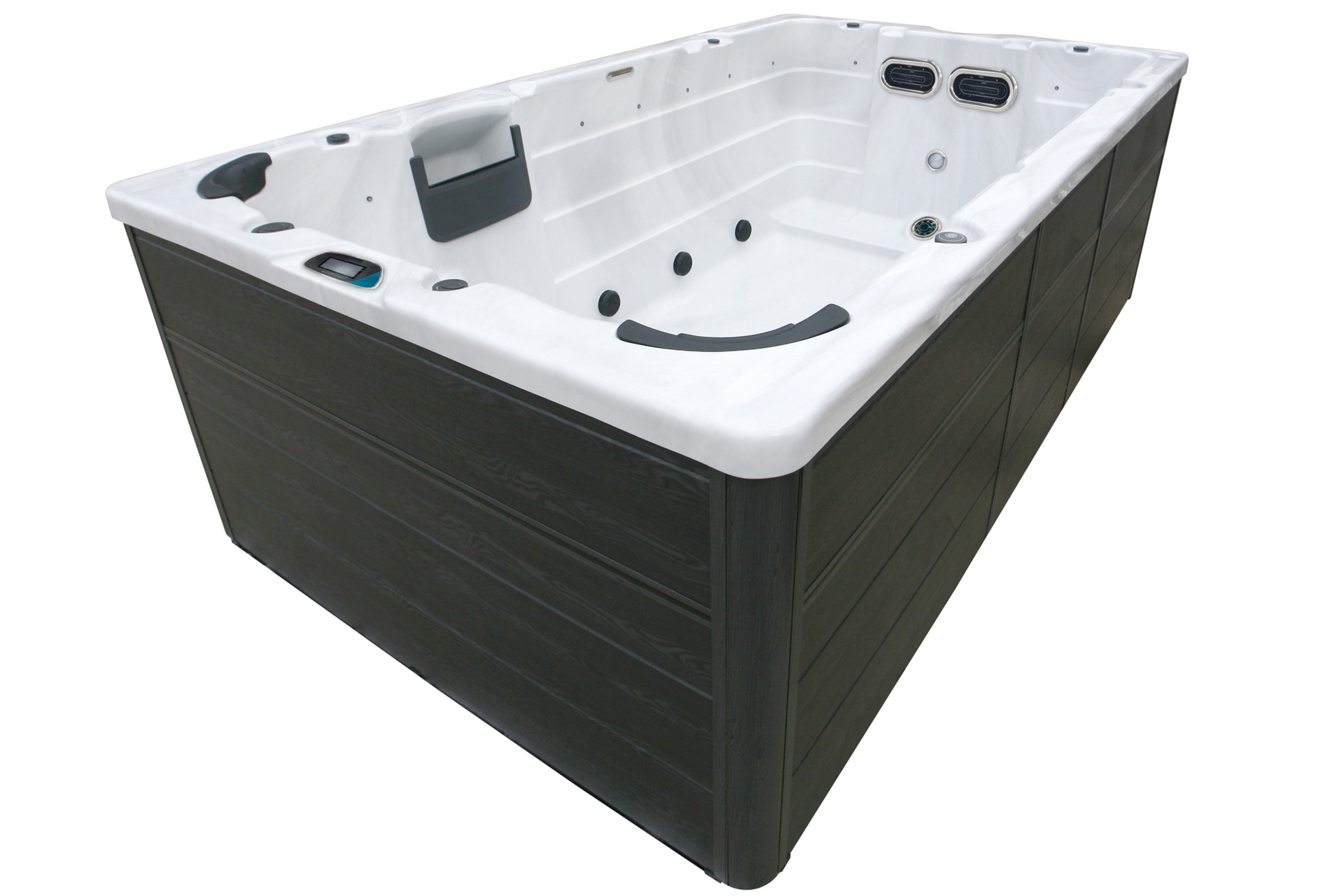 Basen ogrodowy z przeciwprądem i hydromasażem Hanscraft Thor 400 x 228 cm