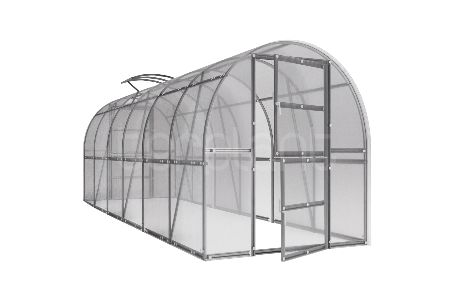 Szklarnia ogrodowa z poliwęglanu Terplant Comfort 2x6 m