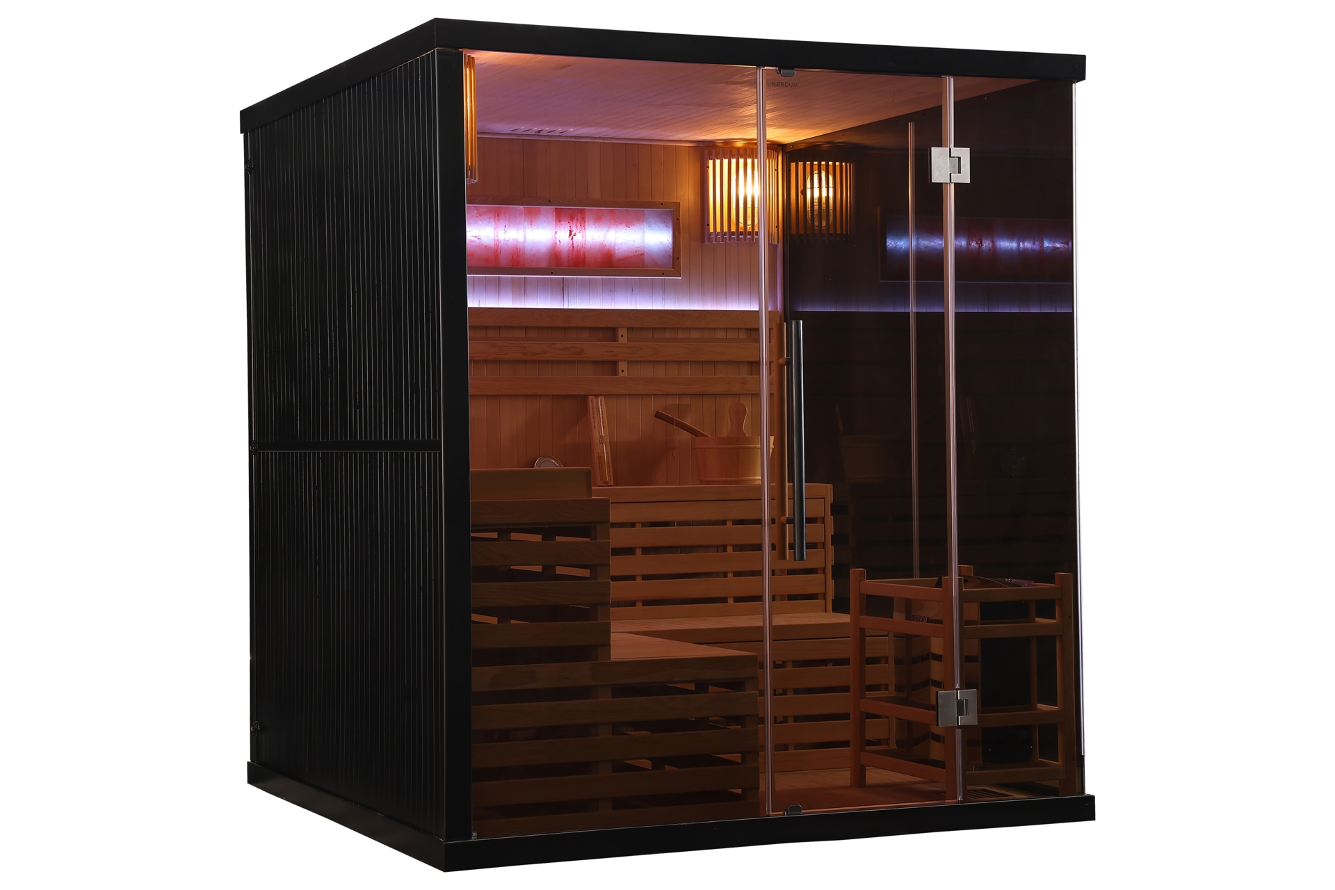 Sauna fińska Nordum Solea Edge 5-osobowa czarna