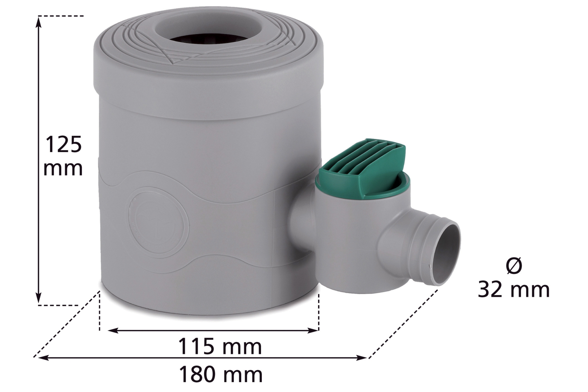 Zbieracz wody deszczowej z zaworem MPI brązowy