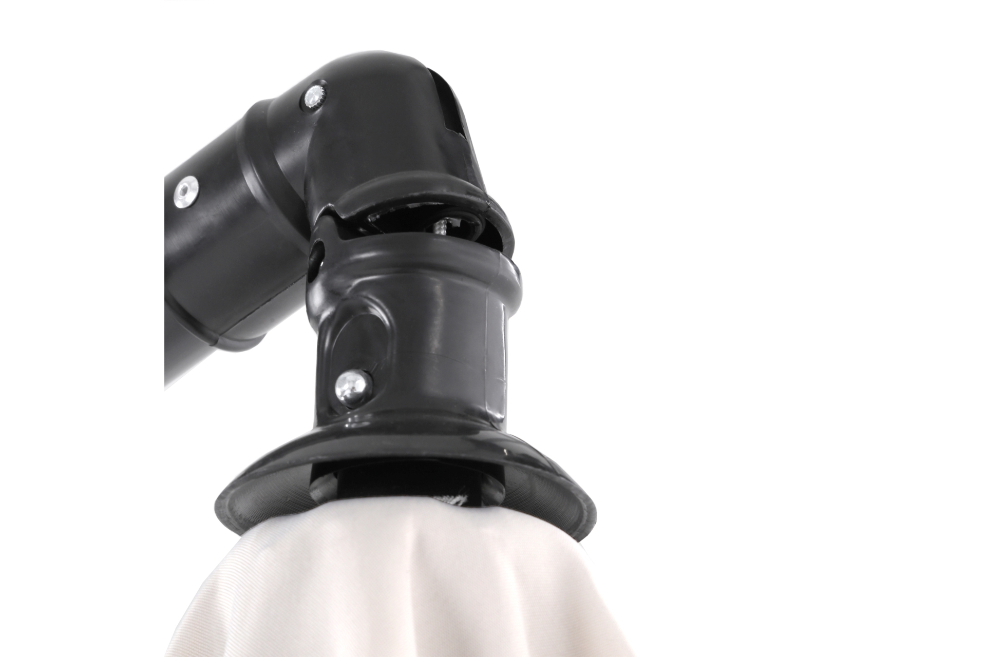 Parasol ogrodowy Malabo 300 cm Grey / Ecru z podstawą