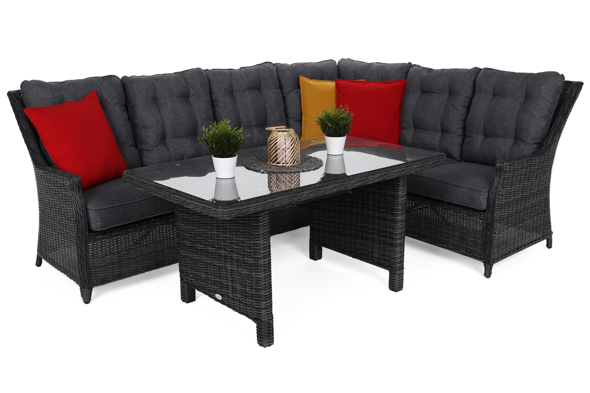 Narożnik technorattanowy prawy Alicante Grey / Grey Melange