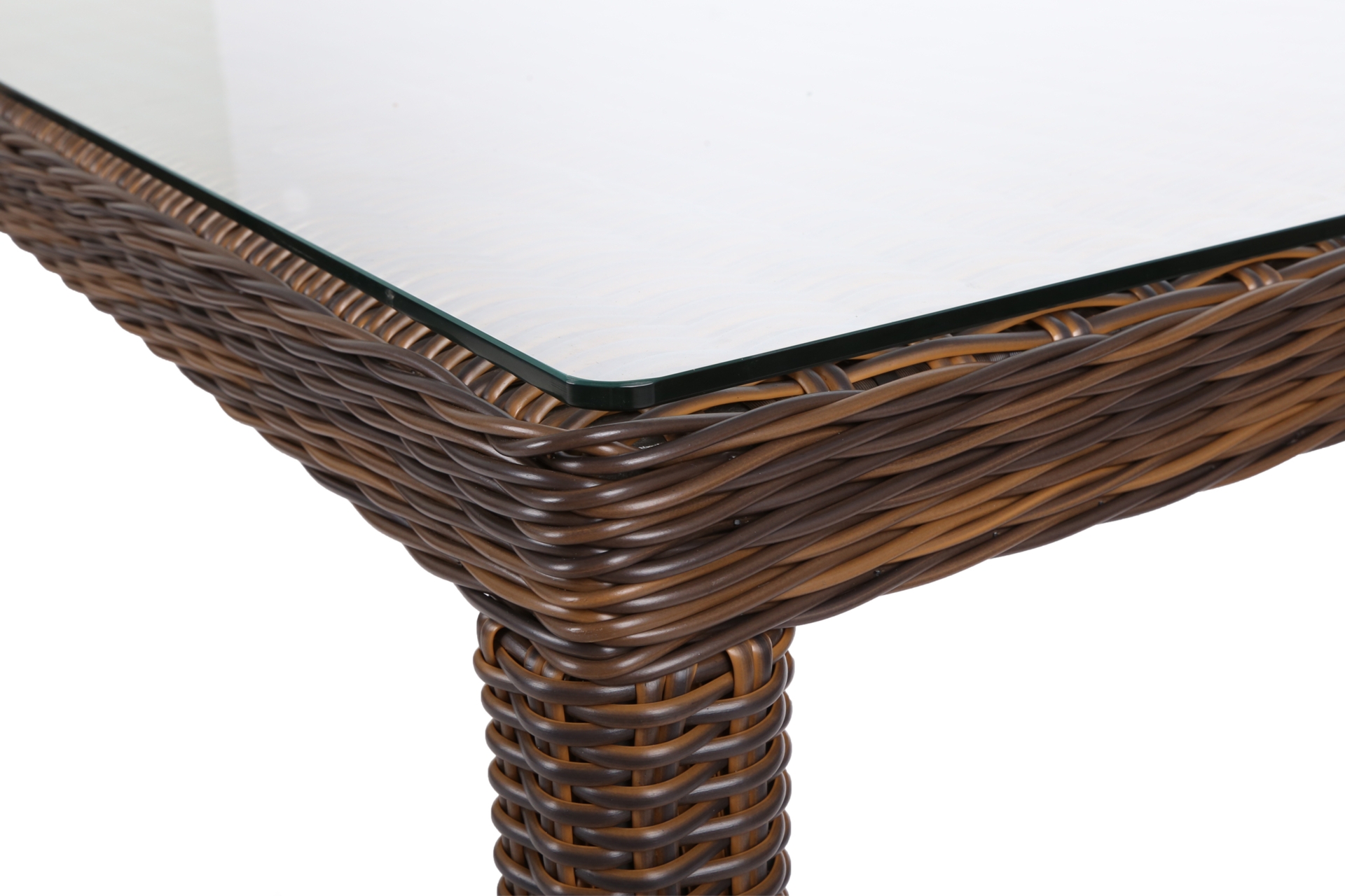 Meble ogrodowe technorattanowe Bristol 230 cm Brown / Brown Melange 8+1