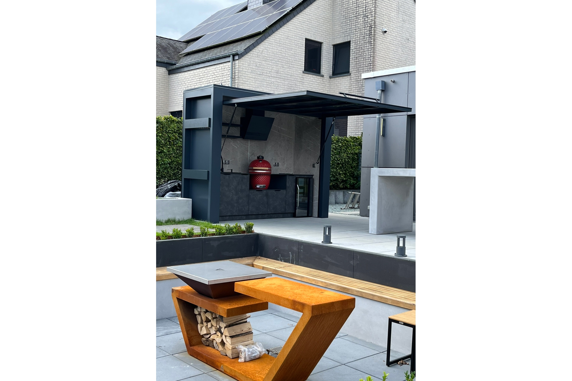 Kuchnia ogrodowa zamykana Island Dibond