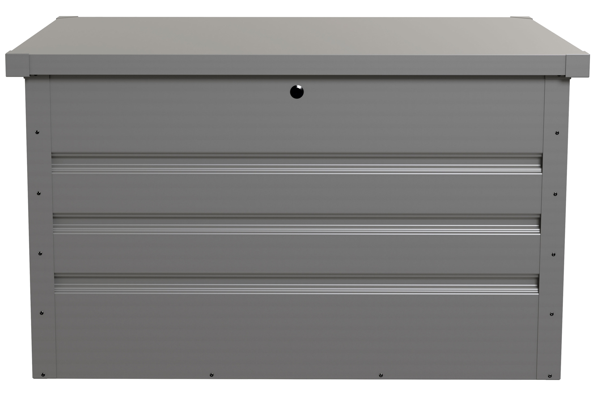 Skrzynia na balkon Goteborg Mini Silver Grey