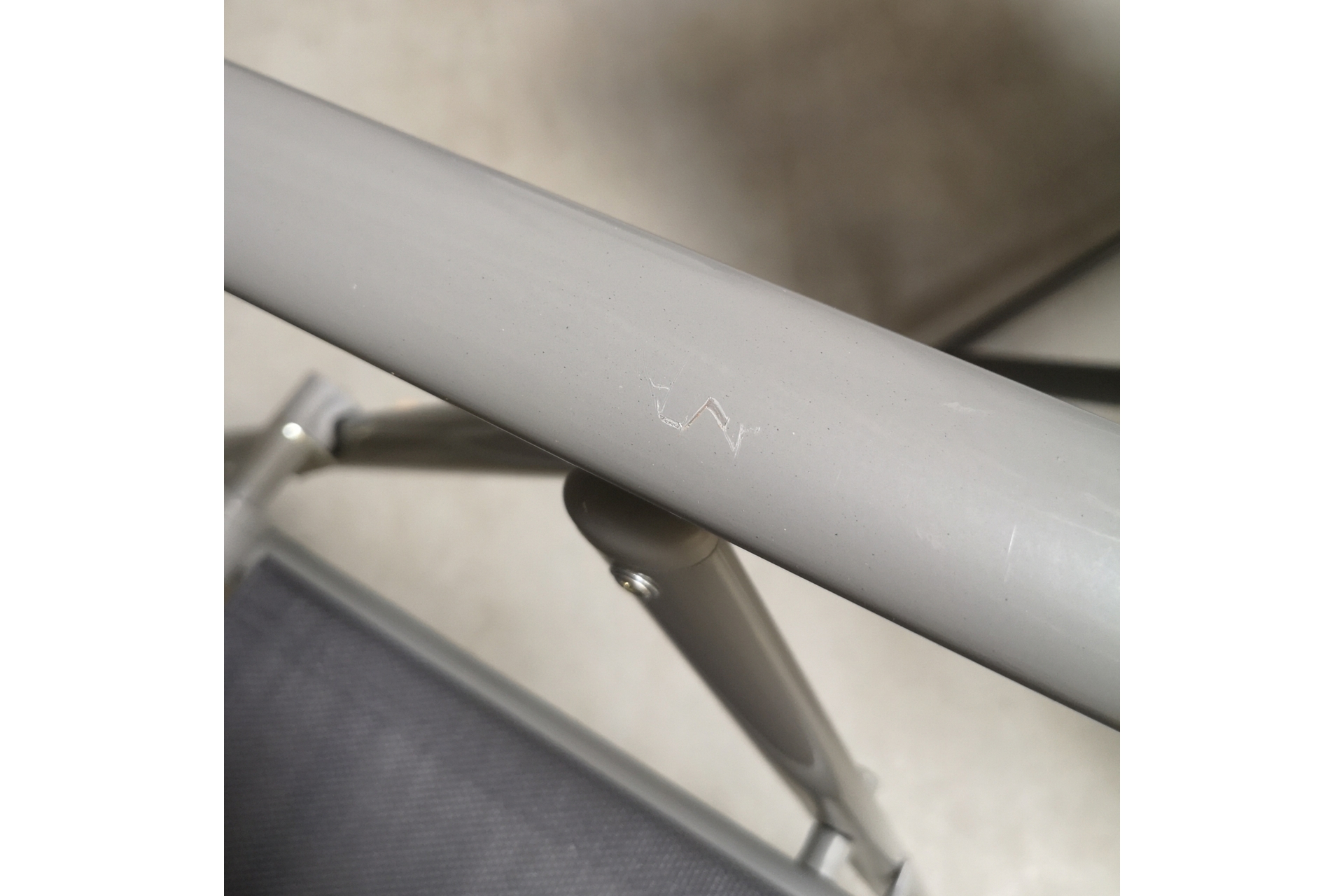 Krzesło ogrodowe metalowe Casablanca Silver / Grey II. gatunek