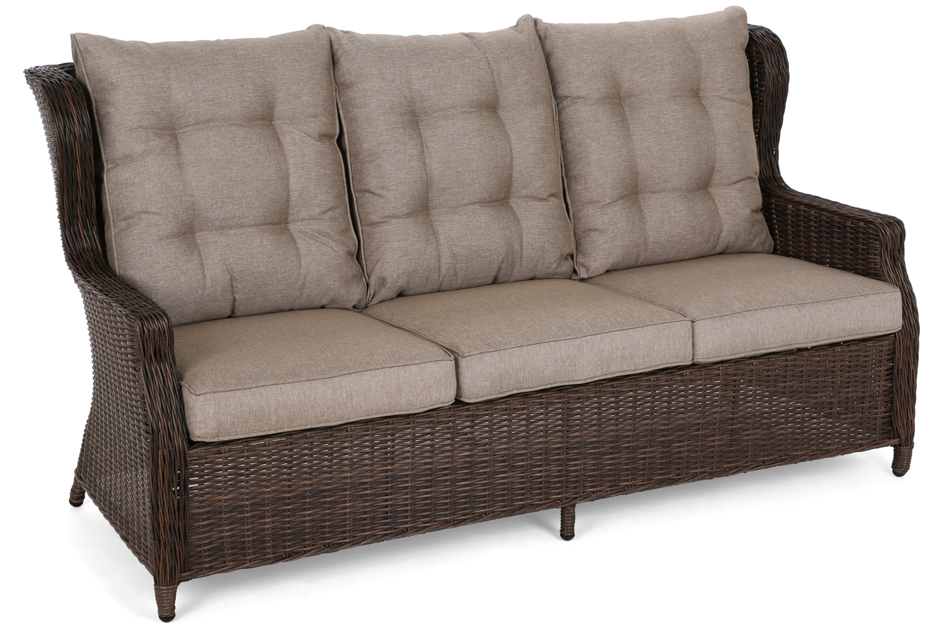 Meble ogrodowe technorattanowe Memfis Brown Mat / Brown Melange