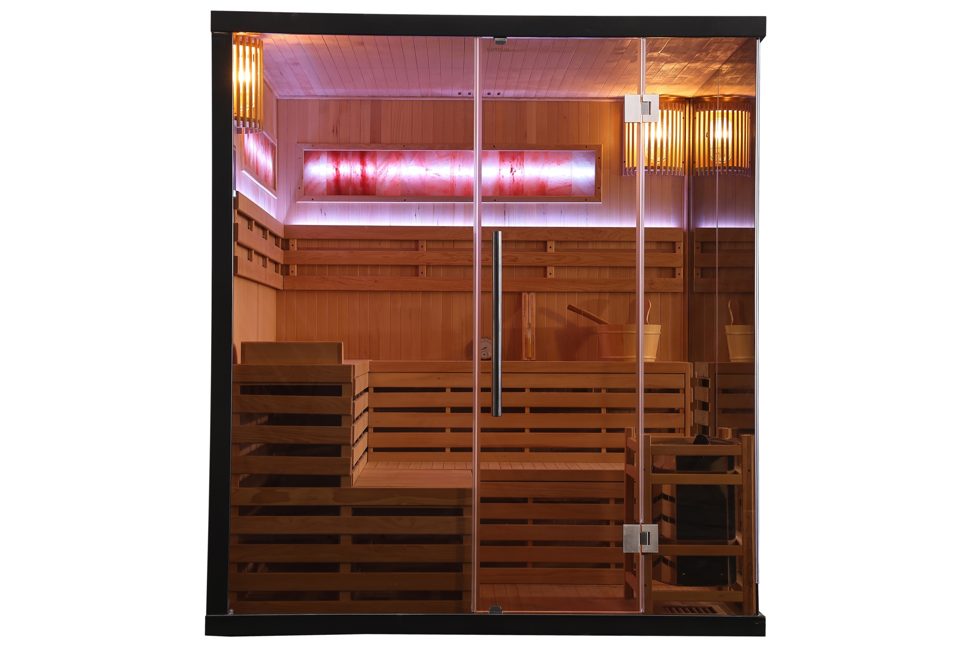 Sauna fińska Nordum Solea Edge 5-osobowa czarna