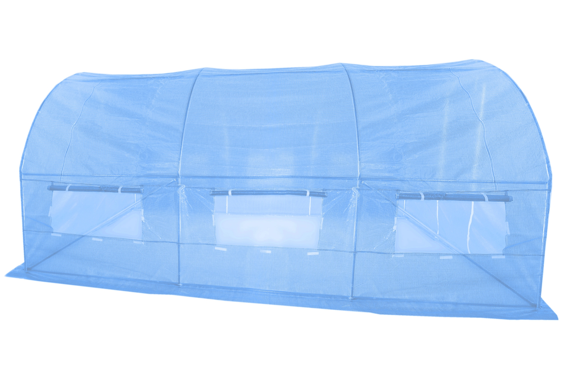 Tunel foliowy 300 x 450 cm (13,5 m²) stelaż + folia niebieska