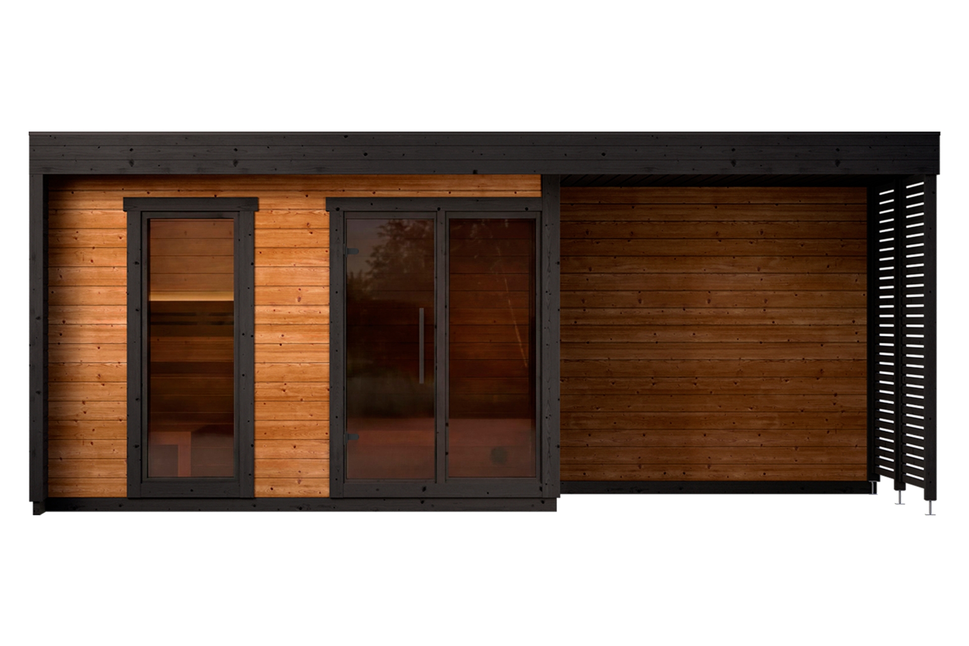 Sauna fińska zewnętrzna Leil® Saunas Patio L Plus 5-osobowa