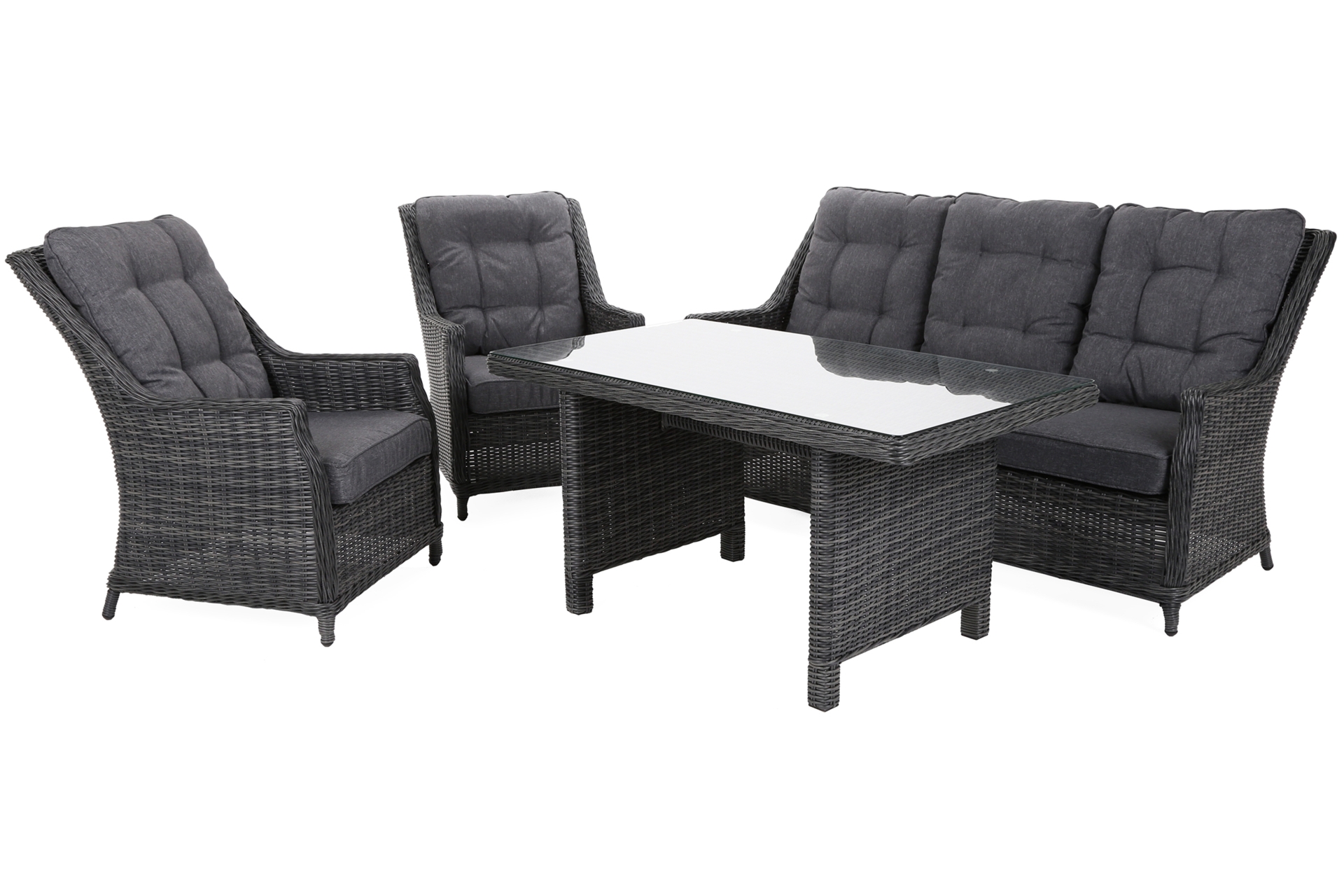 Meble ogrodowe technorattanowe Alicante Grey / Grey Melange