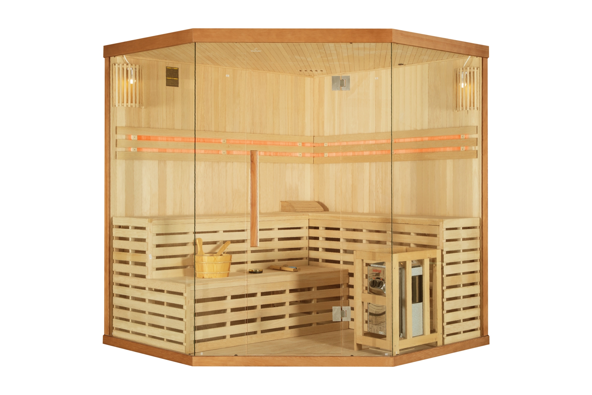 Sauna fińska narożna EA5 z piecem