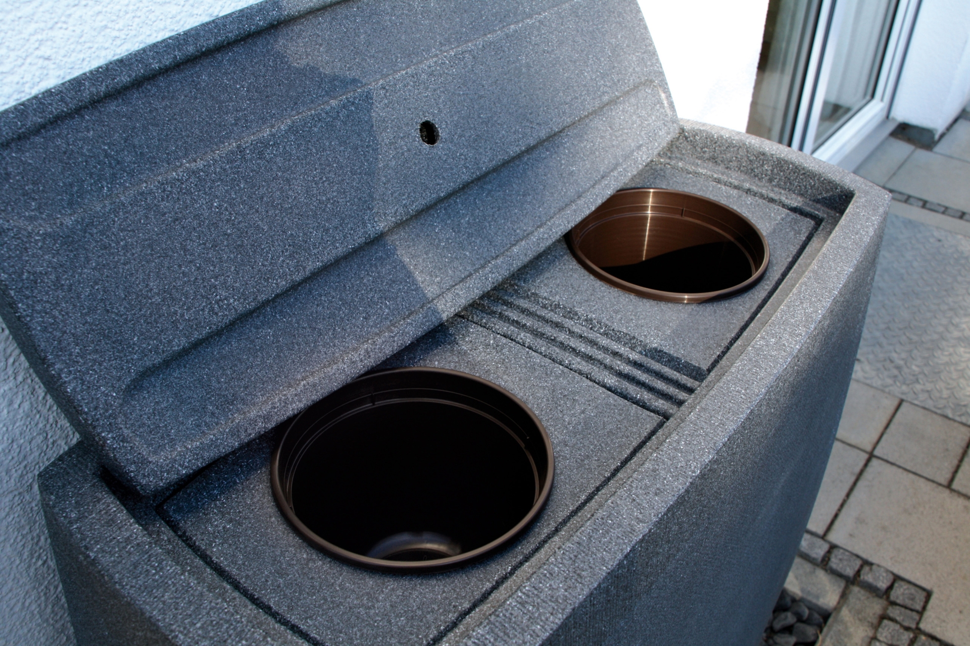 Zbiornik na deszczówkę MPI Noblesse 275 l czarny granit