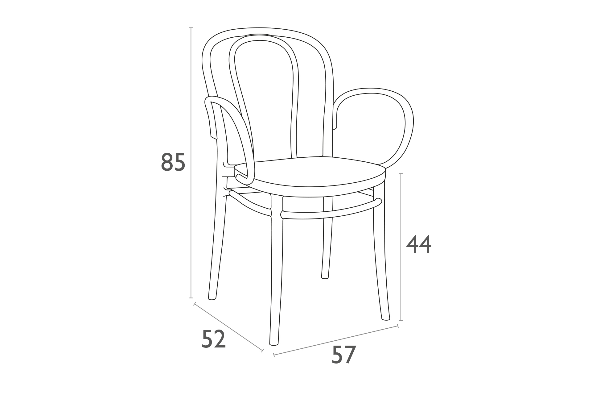 Krzesło Siesta Victor XL Olive Green