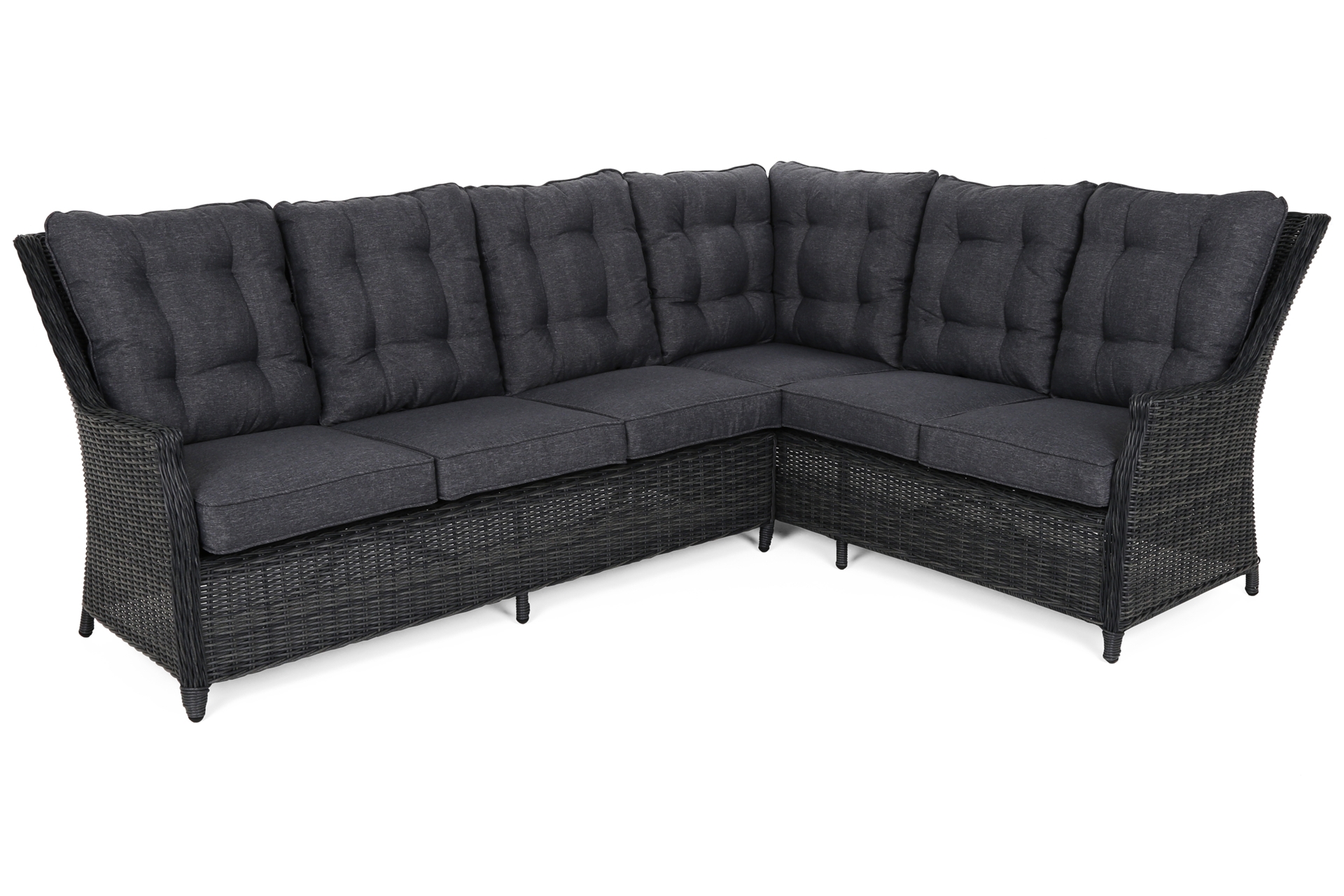 Narożnik technorattanowy prawy Alicante Grey / Grey Melange