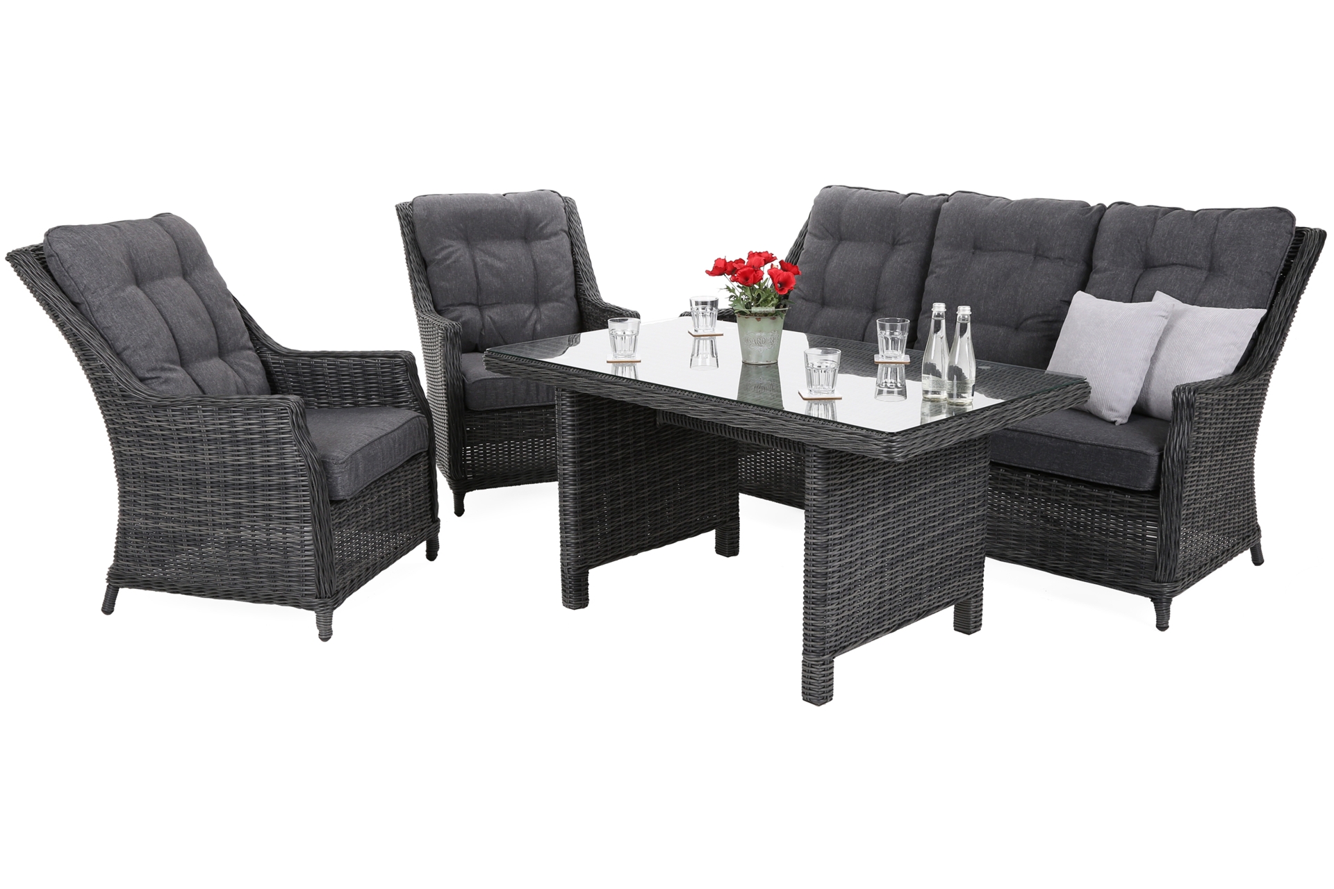 Meble ogrodowe technorattanowe Alicante Grey / Grey Melange