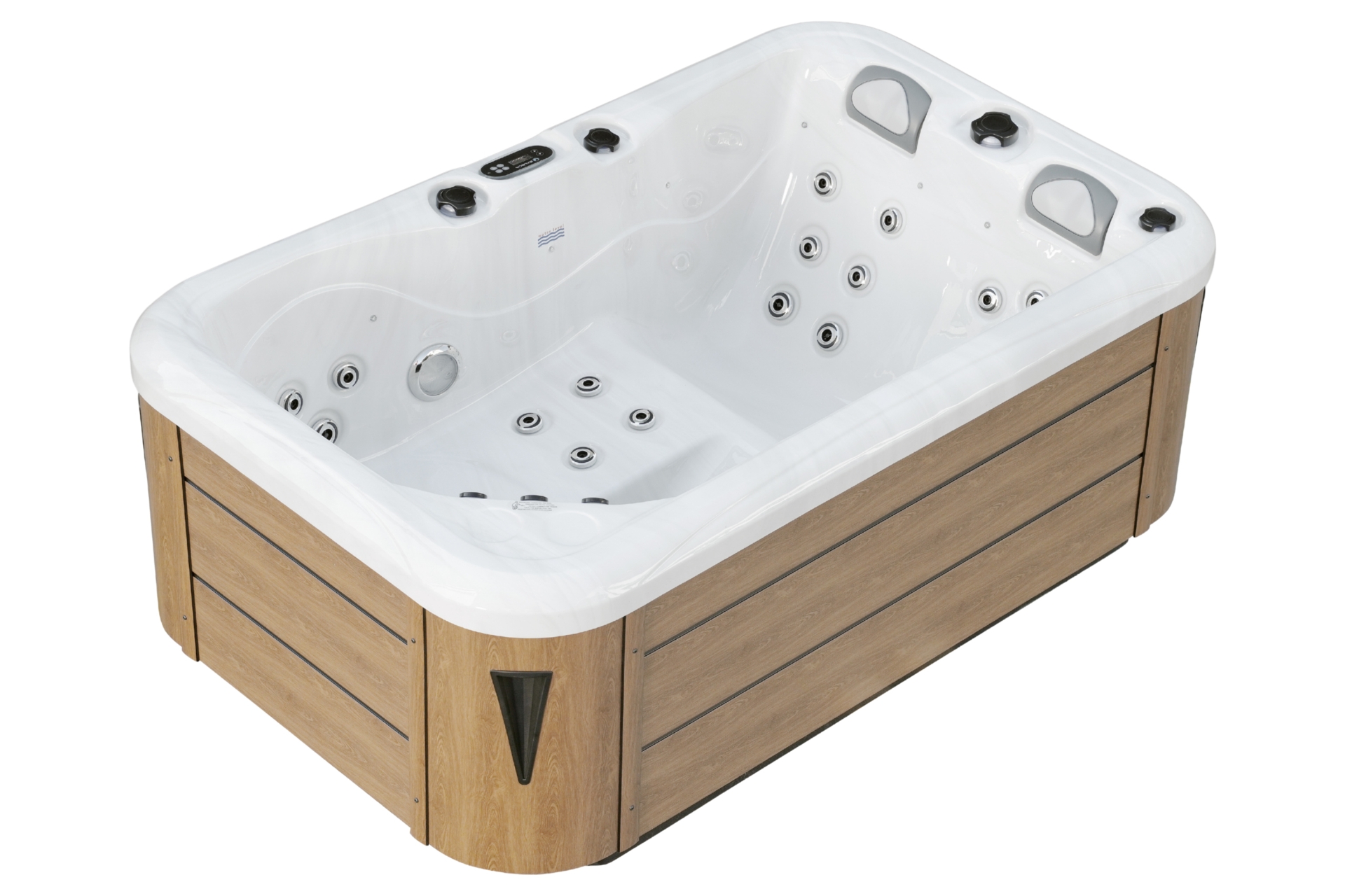 Wanna ogrodowa z hydromasażem Aquess Zenya 1201 3-osobowa Brown
