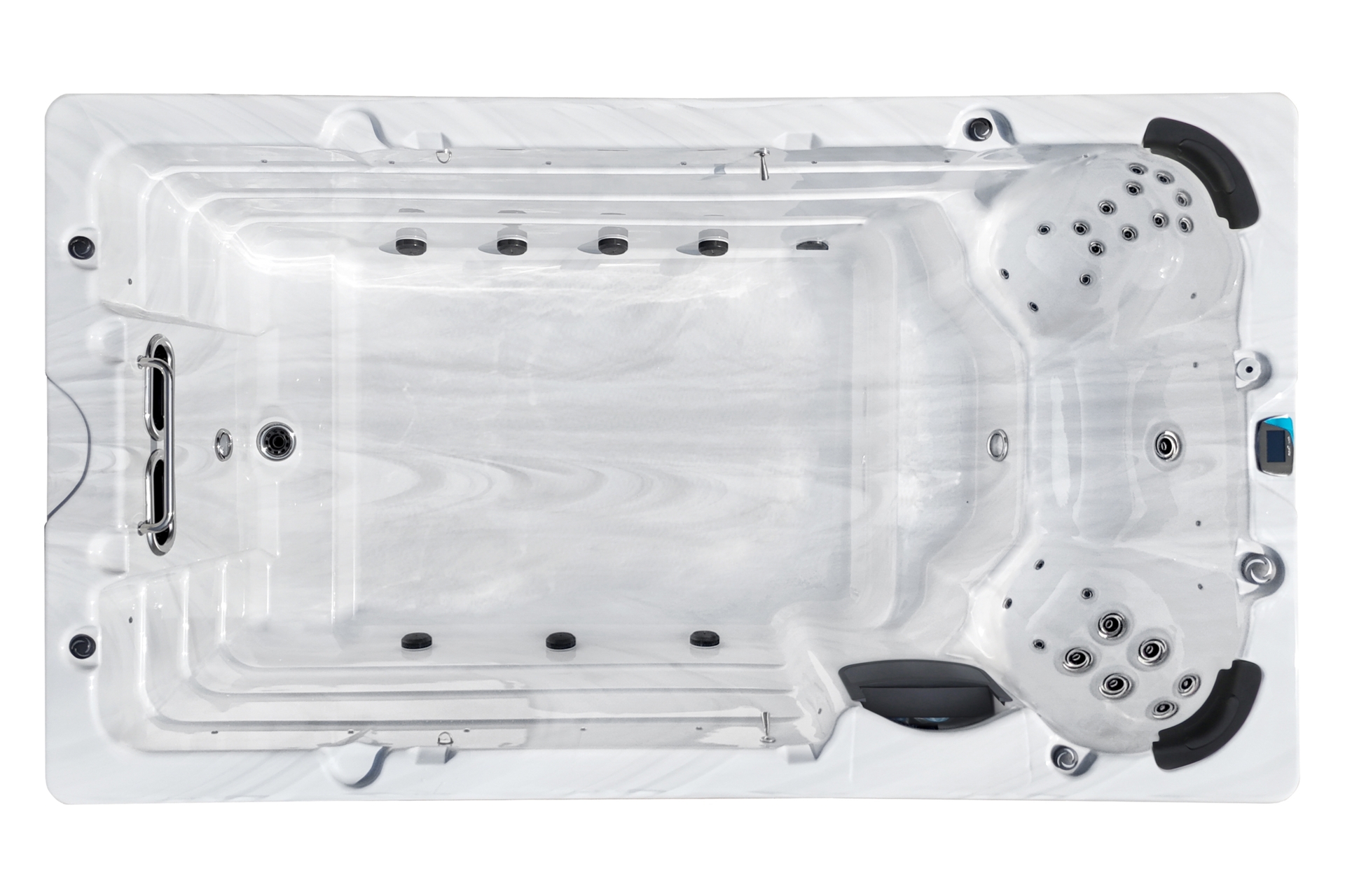 Basen ogrodowy z przeciwprądem i hydromasażem Hanscraft Thor 400 x 228 cm