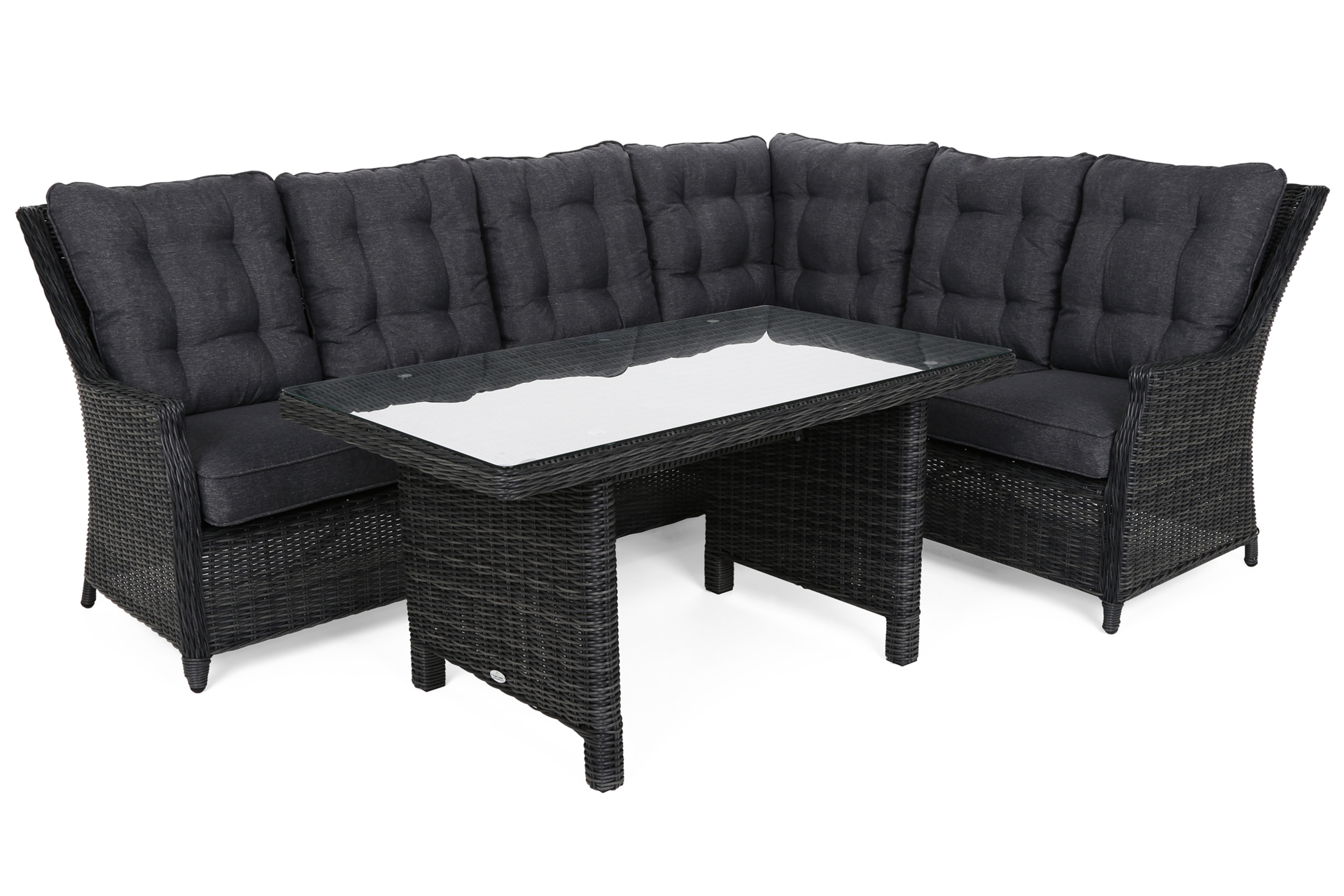 Narożnik technorattanowy prawy Alicante Grey / Grey Melange