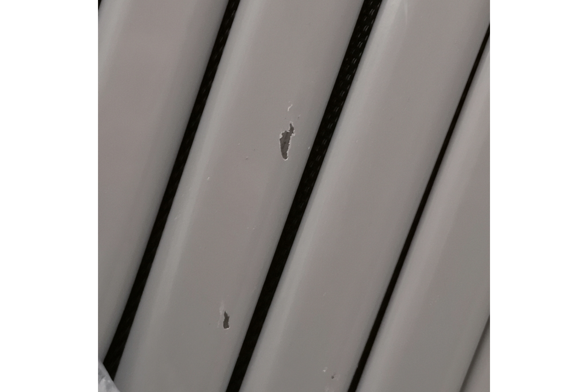 Meble ogrodowe metalowe Sevilla 150 cm Silver / Black 6+1 II. gatunek
