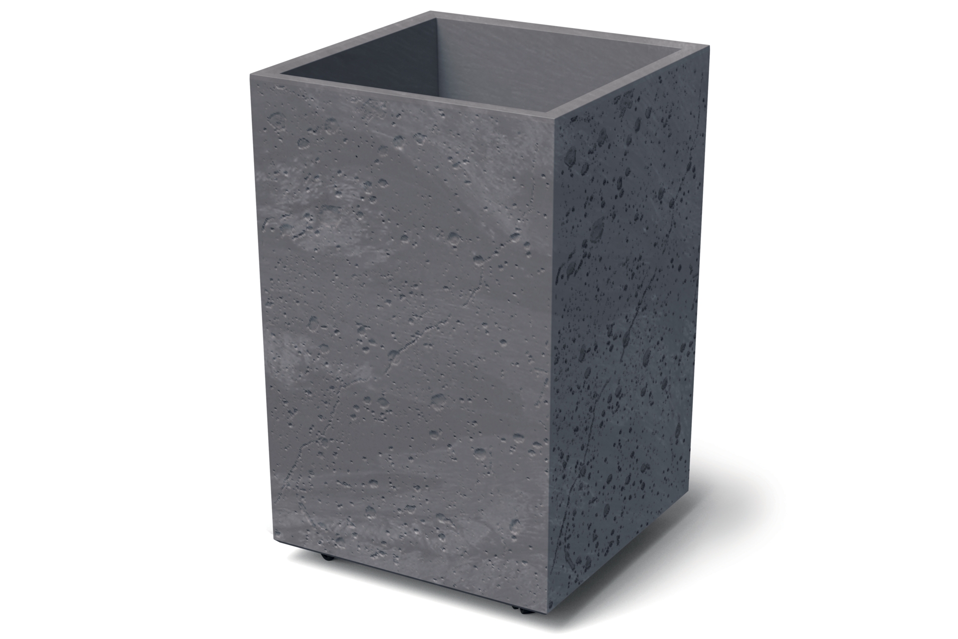 Donica ogrodowa Prosperplast Sierra Square High Beton Effect Marengo 31 l